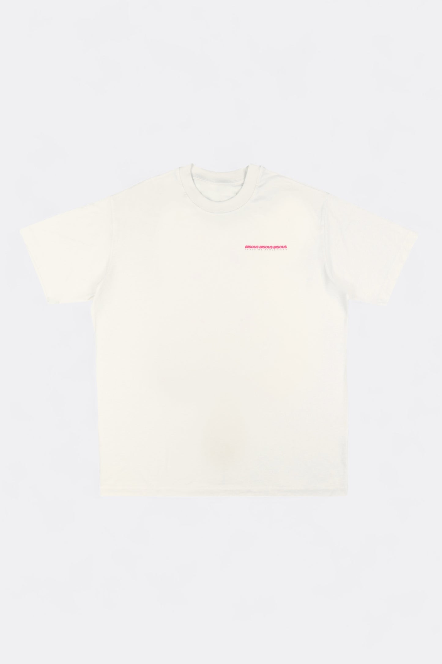 Peaufine Athletics x Bisous Skateboard - Wood T-shirt™ Run For Fun (Off White)