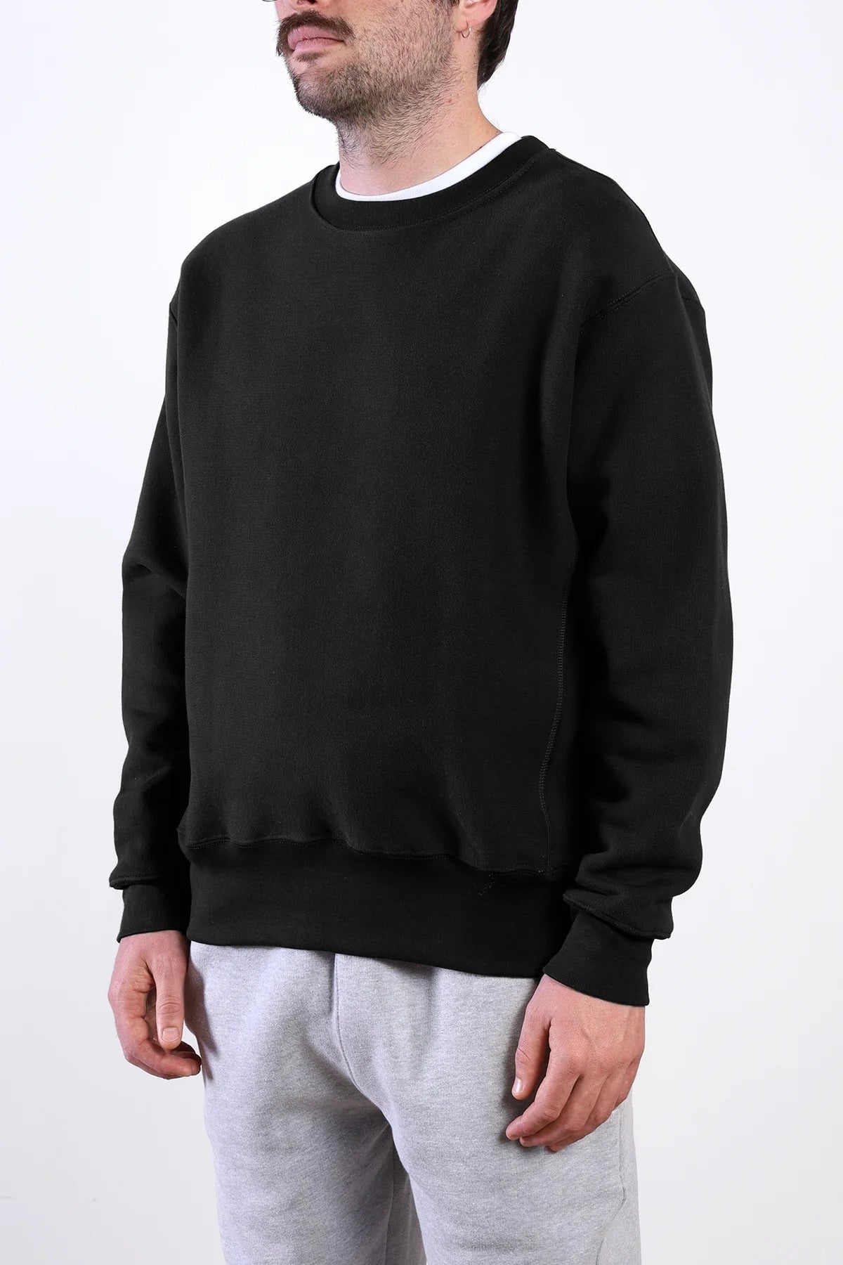 Sweatshirt POWER GOODS - Super Weight Crewneck (Black)