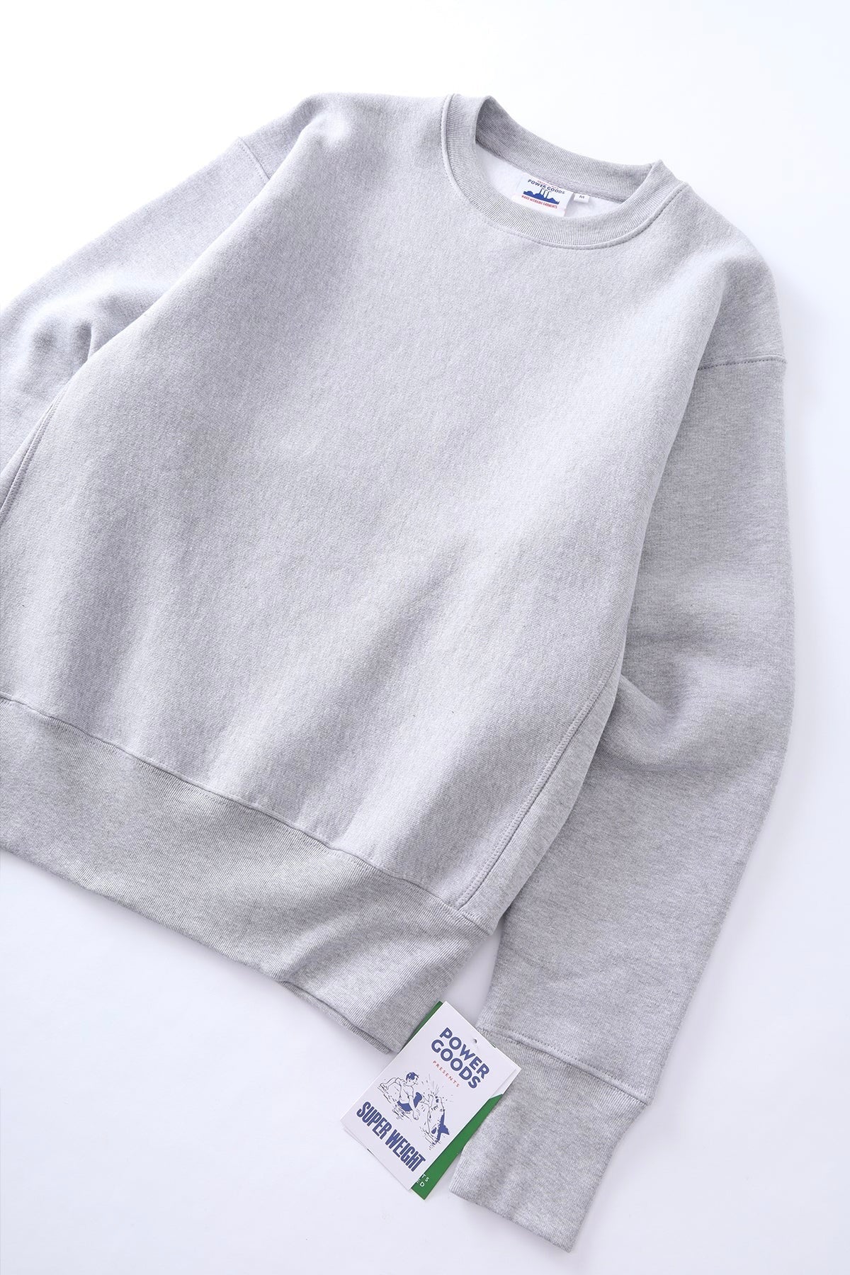 Sweatshirt POWER GOODS - Super Weight Crewneck (Heather Grey)