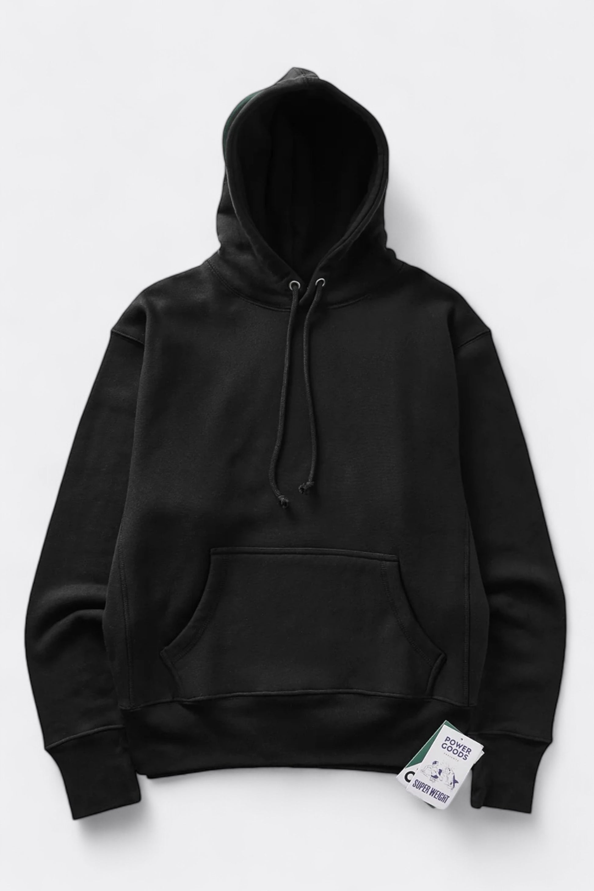 Sweatshirt à capuche POWER GOODS - Super Weight Hoodie (Black)