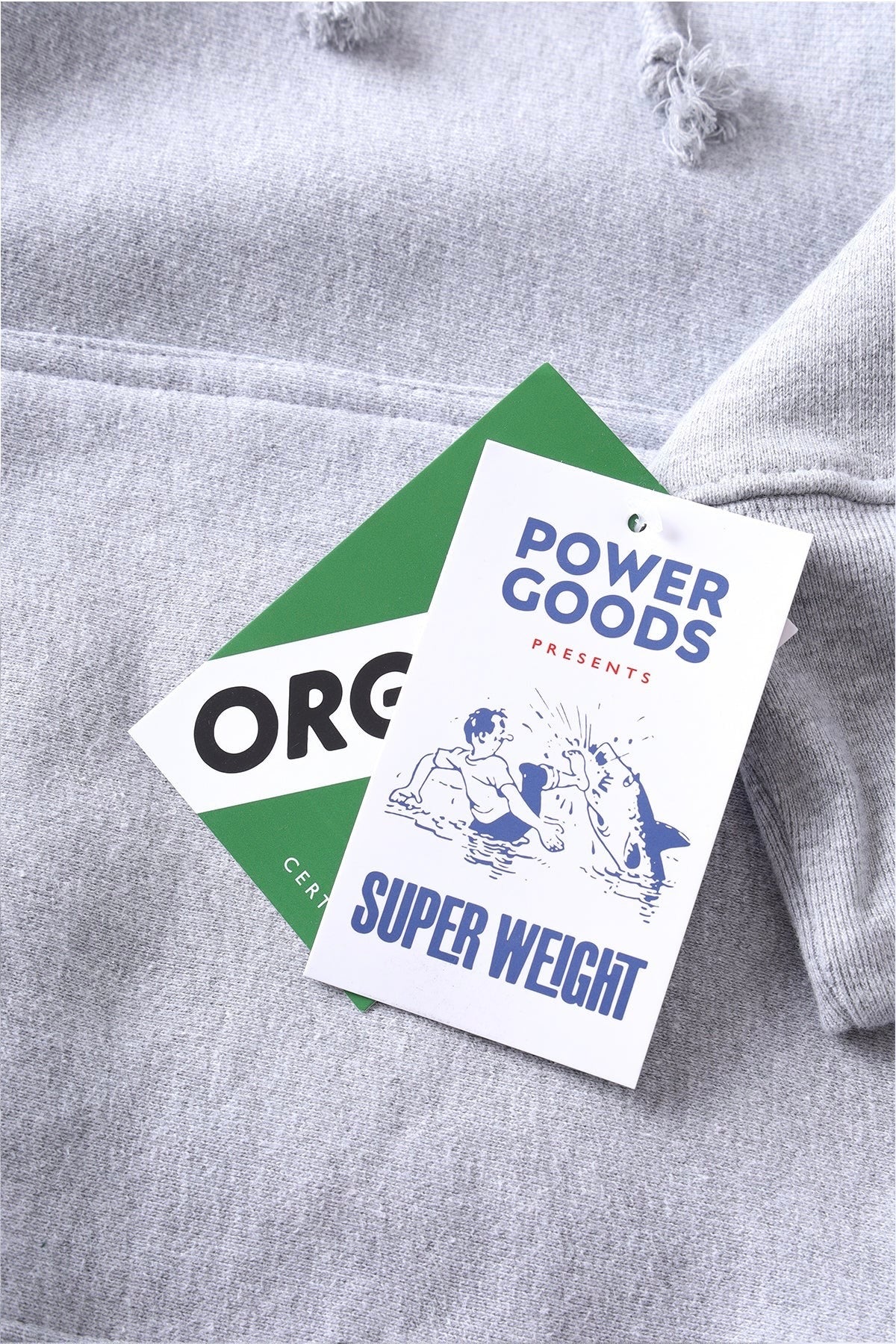 Sweatshirt à capuche POWER GOODS - Super Weight Hoodie (Heather Grey)