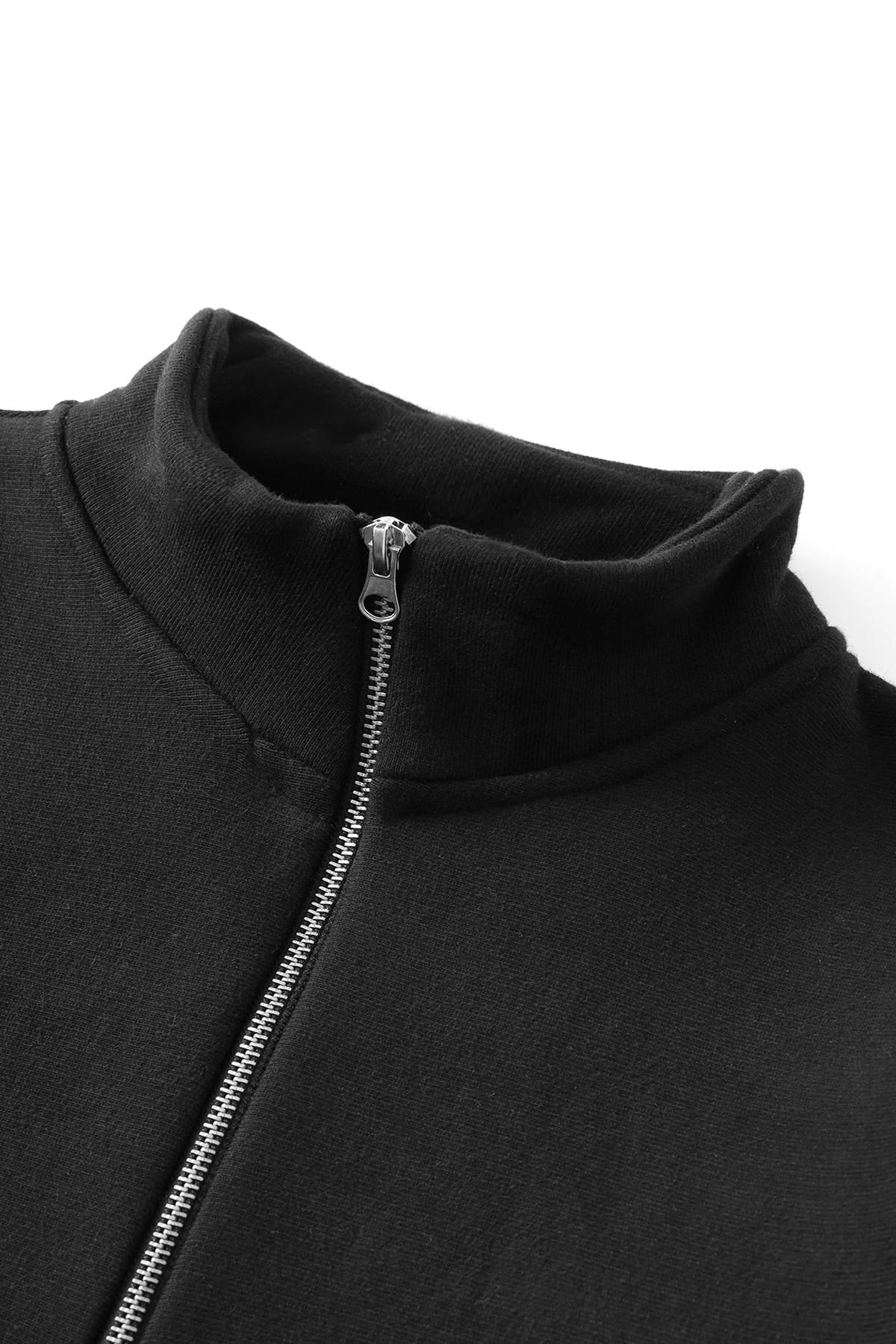 Sweatshirt à col zippé POWER GOODS - Super Weight Quarter Zip (Black)