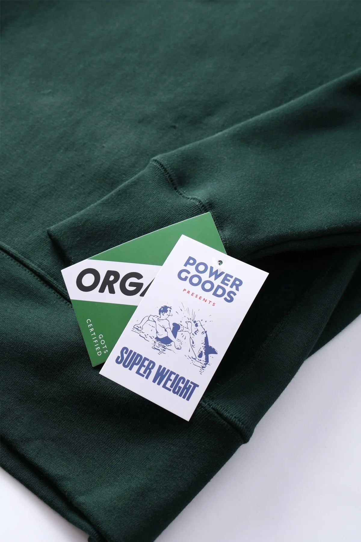 Sweatshirt à col zippé POWER GOODS - Super Weight Quarter Zip (Forest Green)