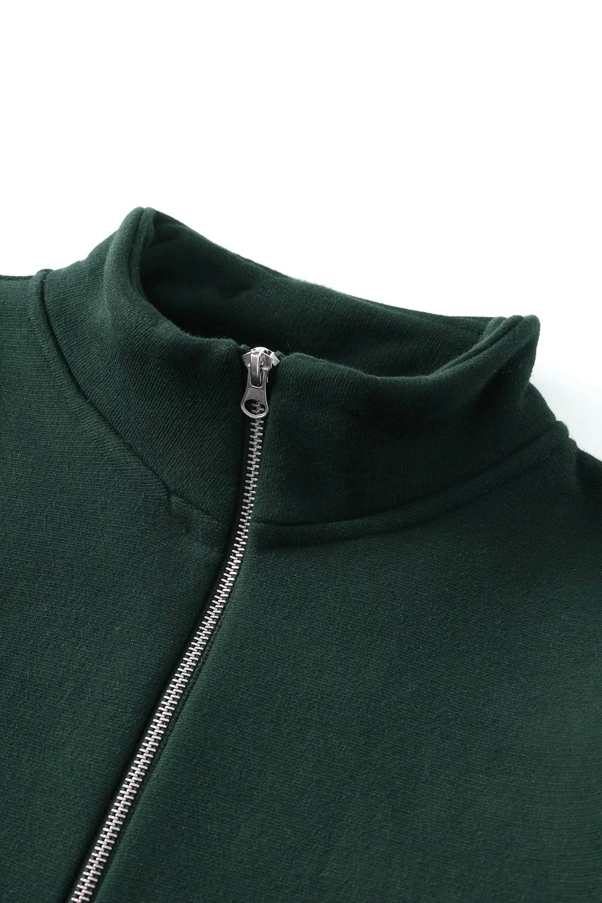 Sweatshirt à col zippé POWER GOODS - Super Weight Quarter Zip (Forest Green)