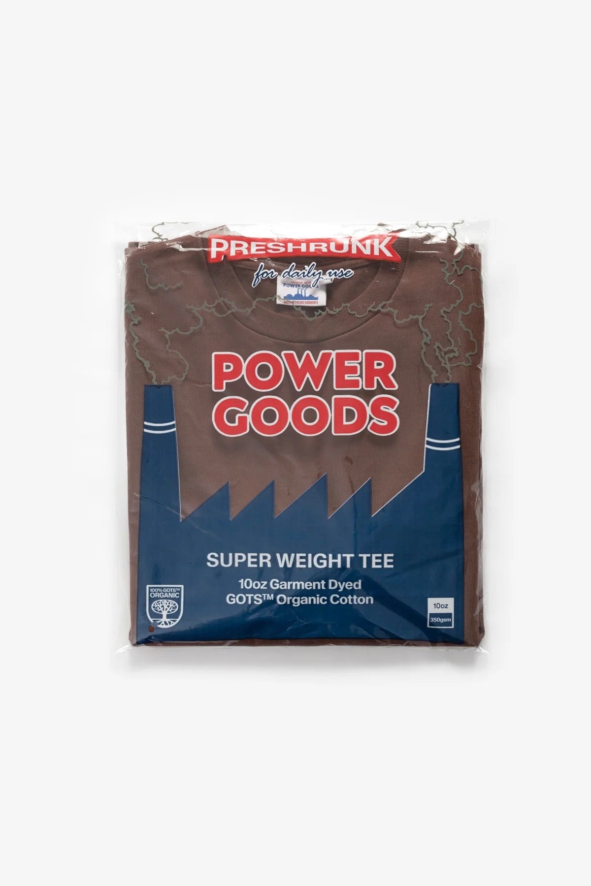 T-Shirt POWER GOODS - Super Weight T-Shirt (Brown)