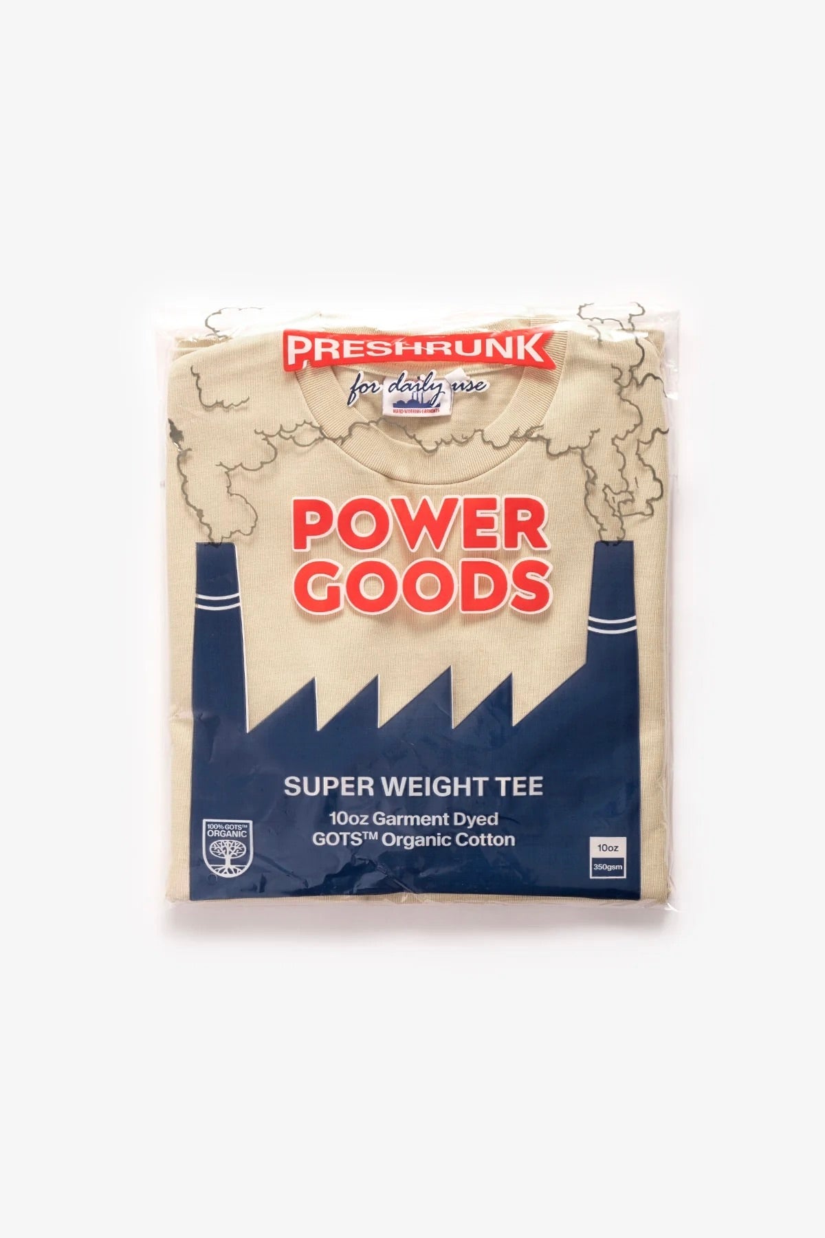 T-Shirt POWER GOODS - Super Weight T-Shirt (Khaki)