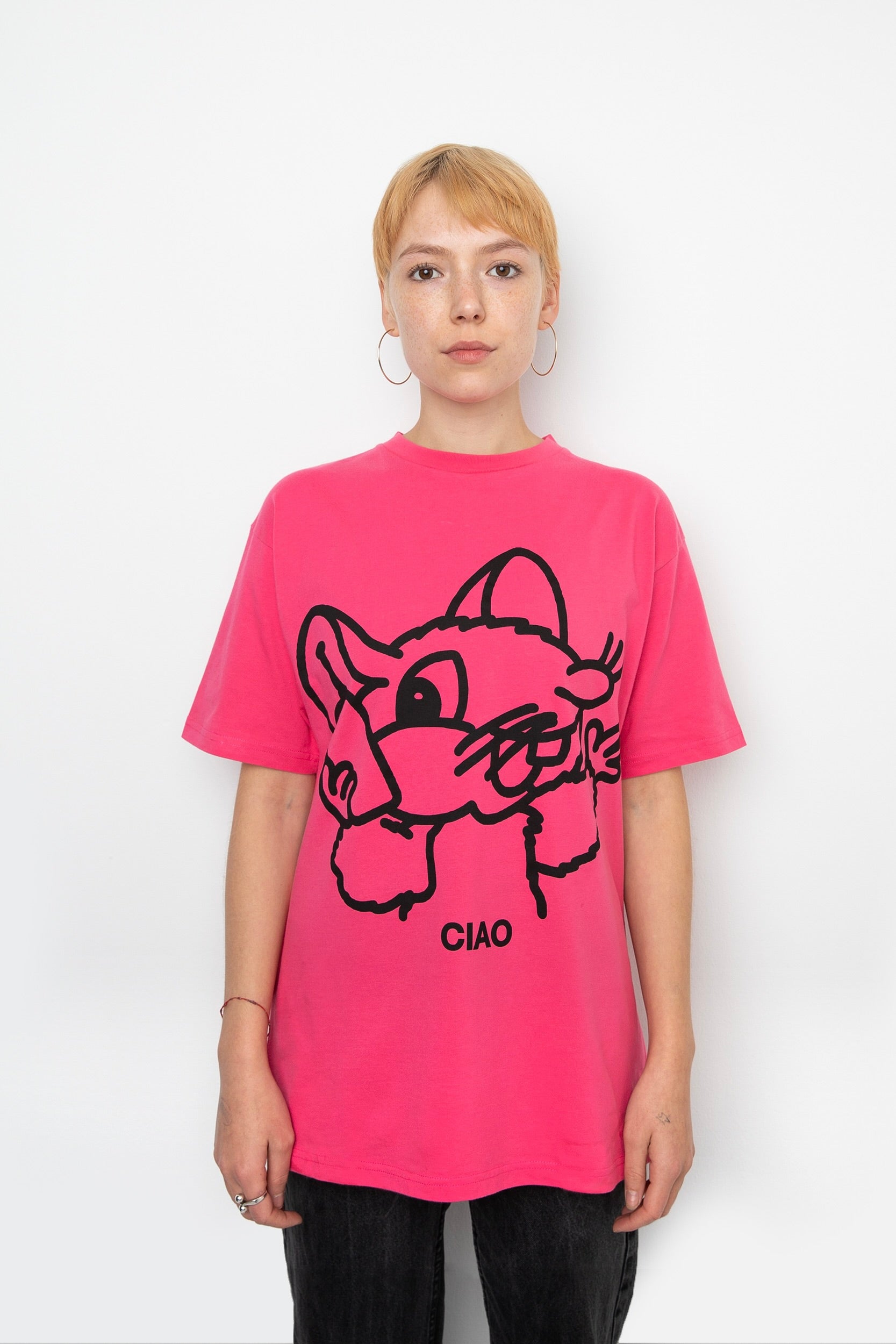 T-Shirt PUBLIC POSSESSION - Ciao Ciao T-Shirt (Cherry Pink)