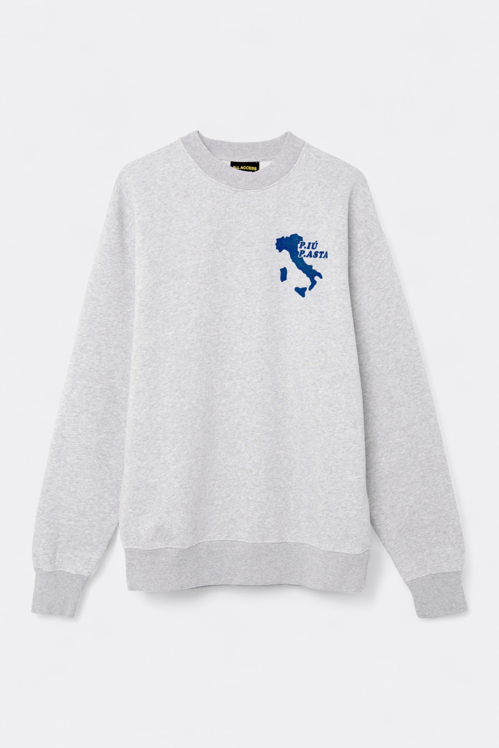 Sweatshirt PUBLIC POSSESSION - P.Piu Pasta Crewneck (Light Heather Grey)