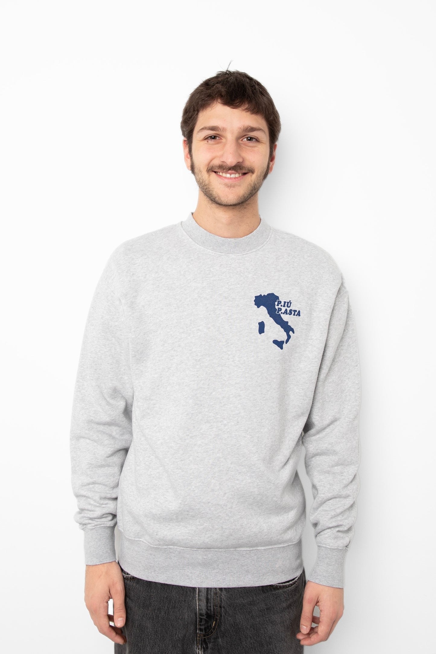 Sweatshirt PUBLIC POSSESSION - P.Piu Pasta Crewneck (Light Heather Grey)