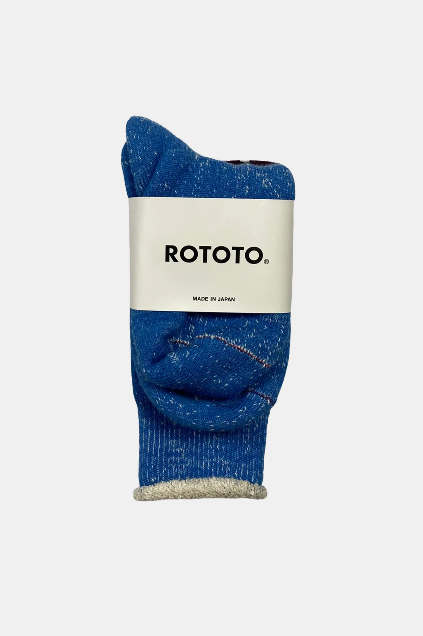 Chaussettes Rototo - Double Face Crew Socks (Blue)