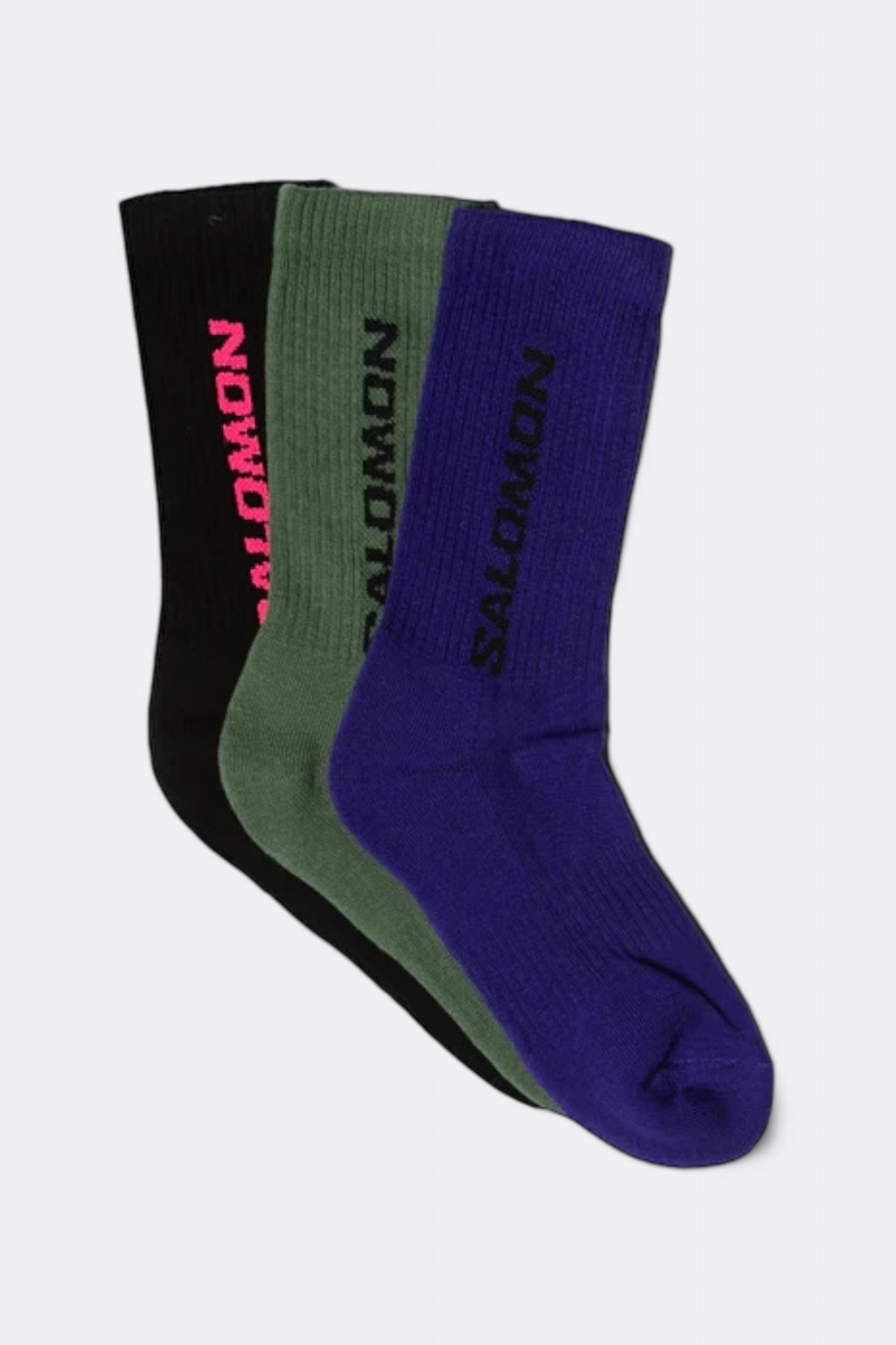 Chaussettes Salomon - Socks Everyday Crew 3-Pack (Liberty / Black / Deep Lichen Green) 