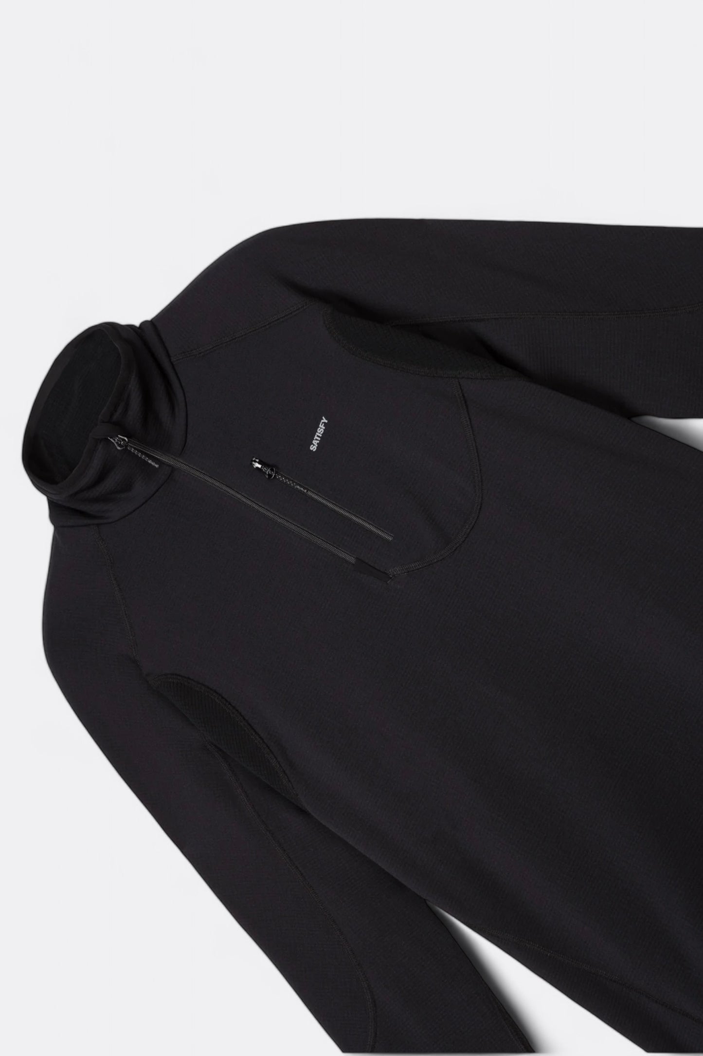 Sweat-Shirt Satisfy - GhostFleece™ Half‑Zip (Black)