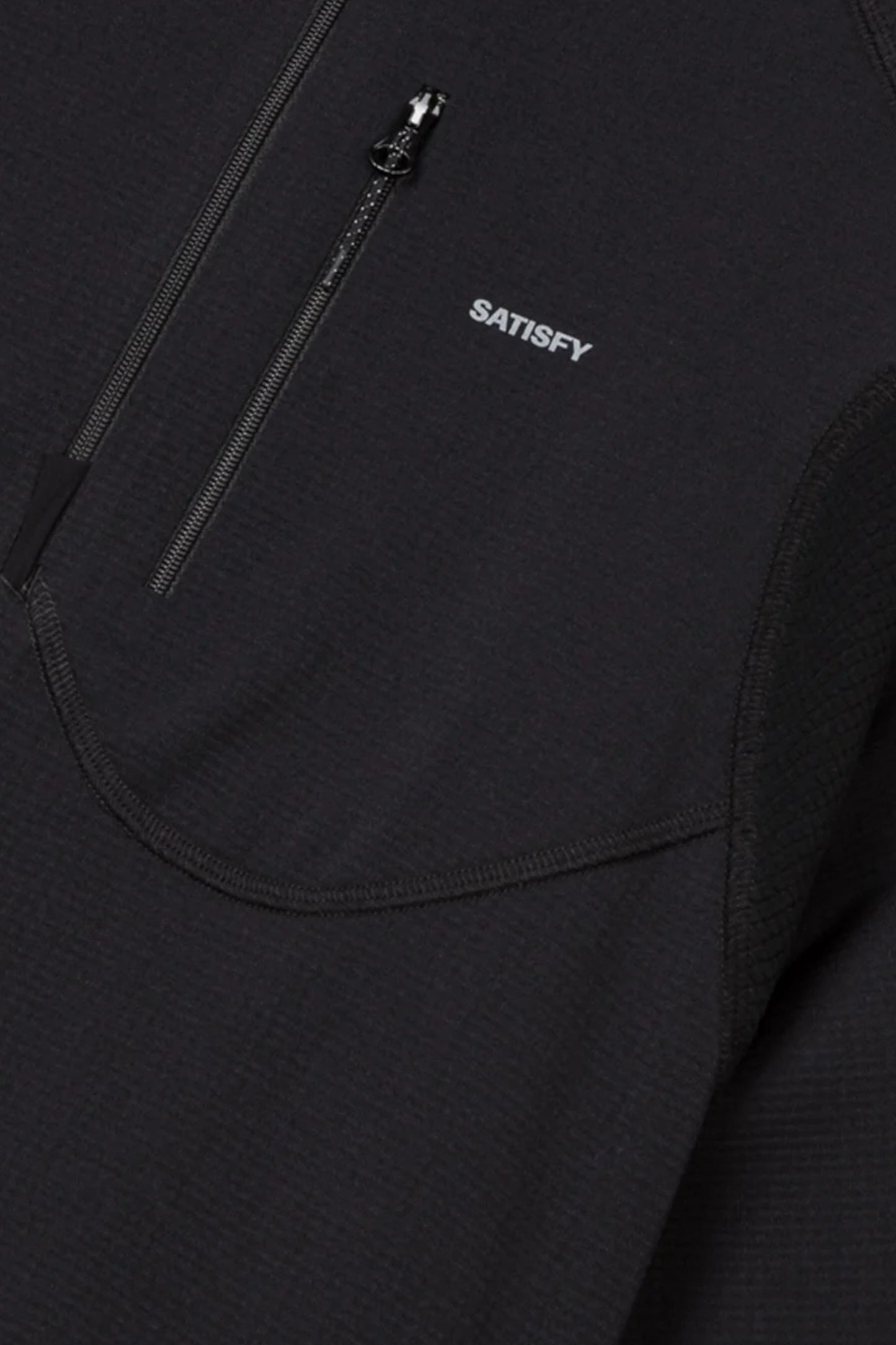 Sweat-Shirt Satisfy - GhostFleece™ Half‑Zip (Black)