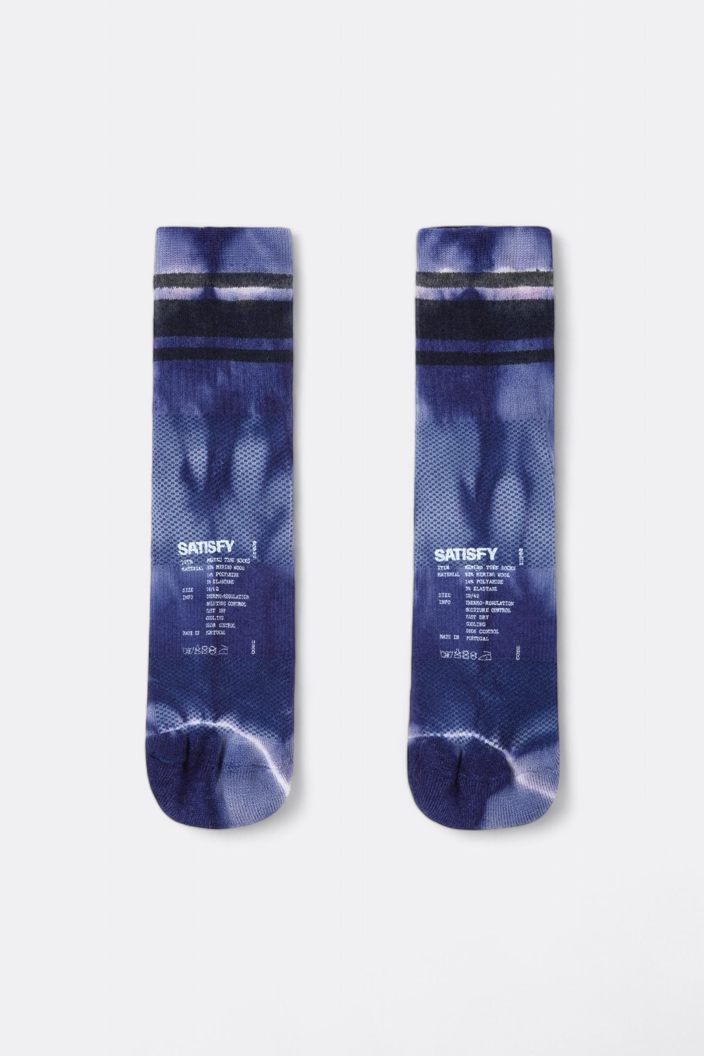 Chaussettes Satisfy - Merino Tube Socks (Dusk Tie- Dye)