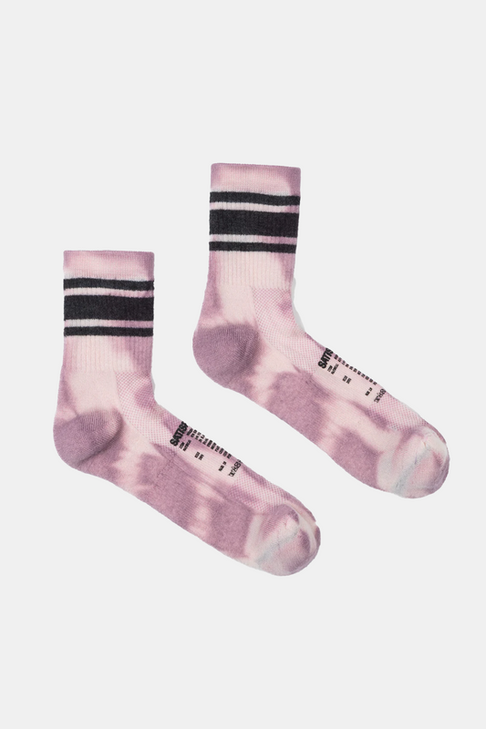 Chaussettes Satisfy - Merino Tube Socks (Rock Salt Tie-Dye)