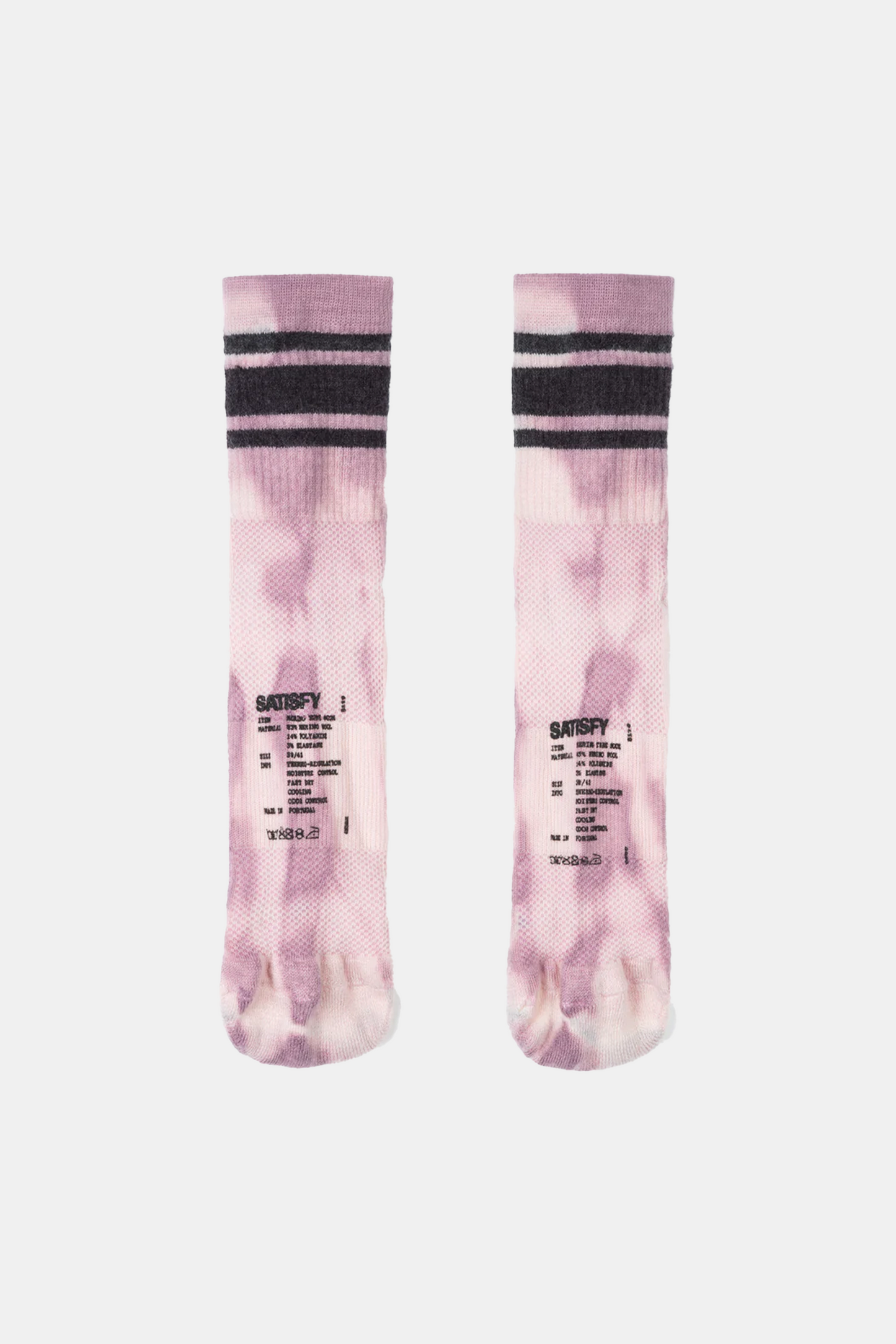 Chaussettes Satisfy - Merino Tube Socks (Rock Salt Tie-Dye)