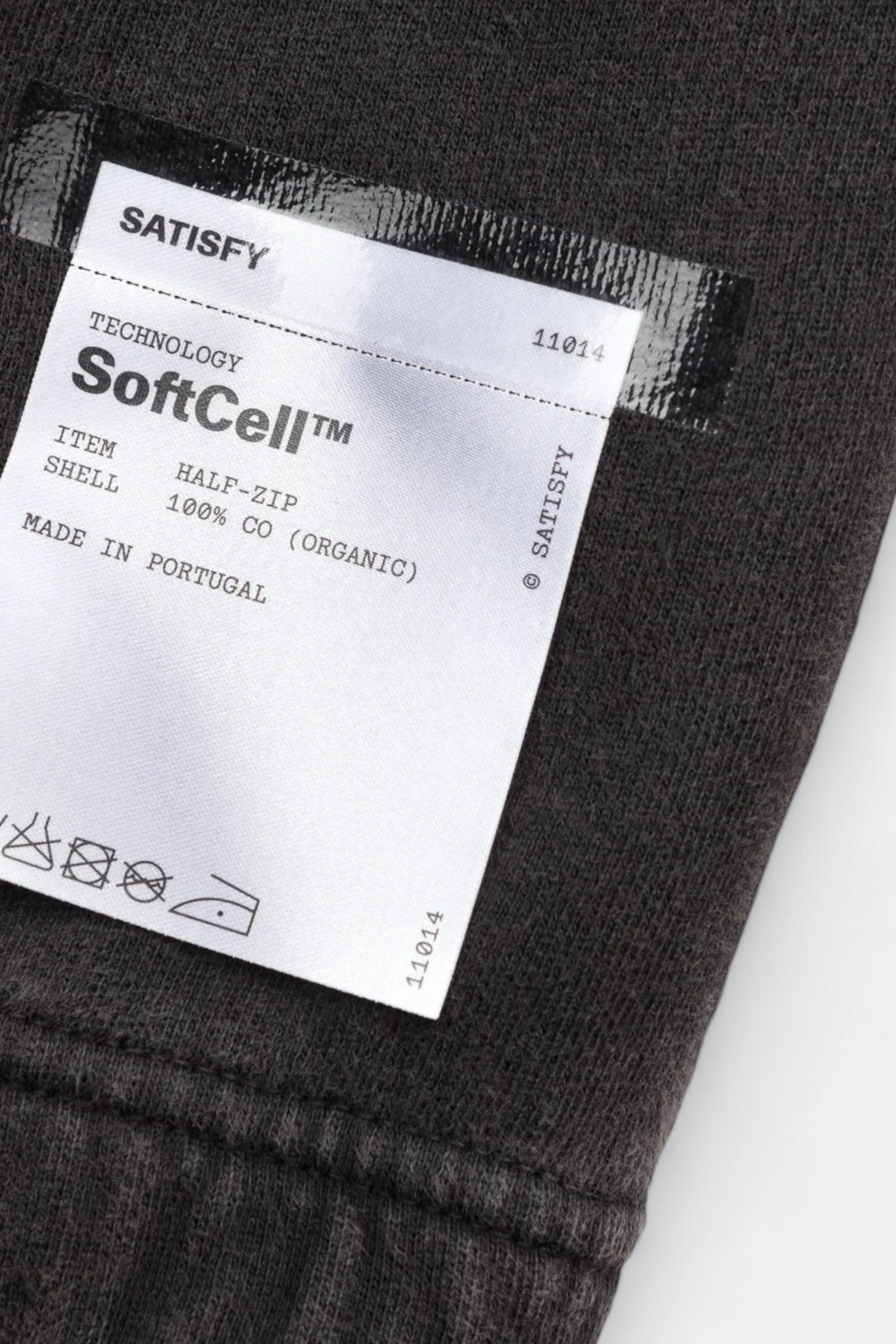 Sweat-Shirt Satisfy - SoftCell™ Half-Zip (Aged Black)