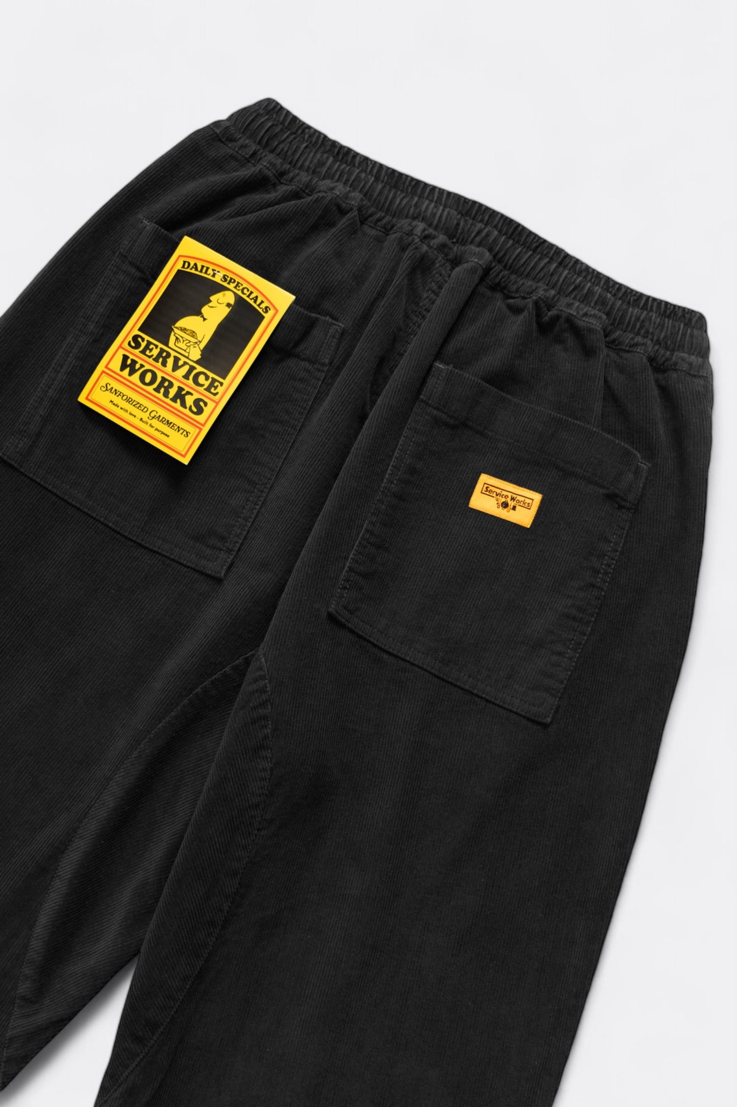 Pantalon velours côtelé Service Works - Corduroy Chef Pants (Black)