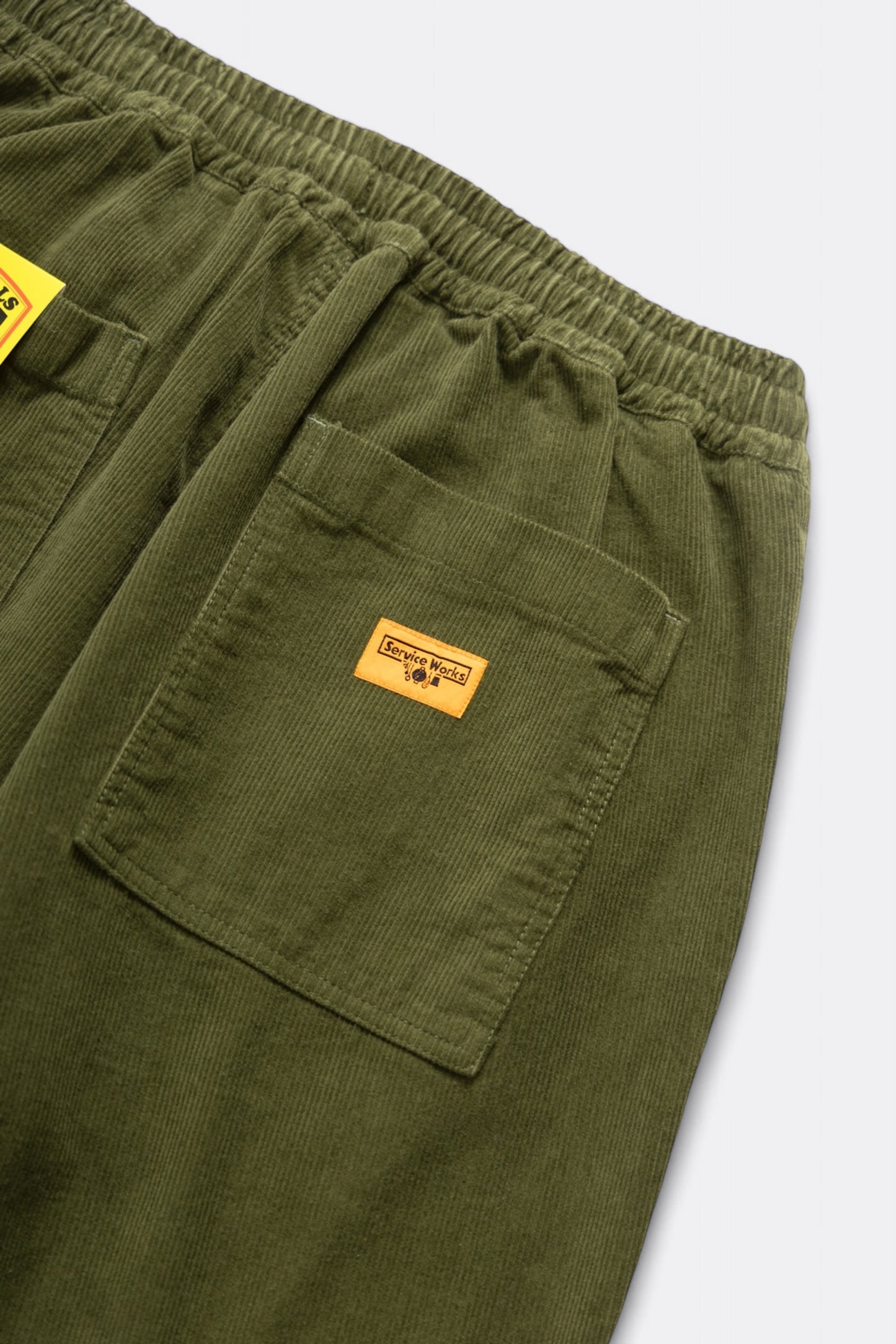 Pantalon velours côtelé Service Works - Corduroy Chef Pants (Olive)