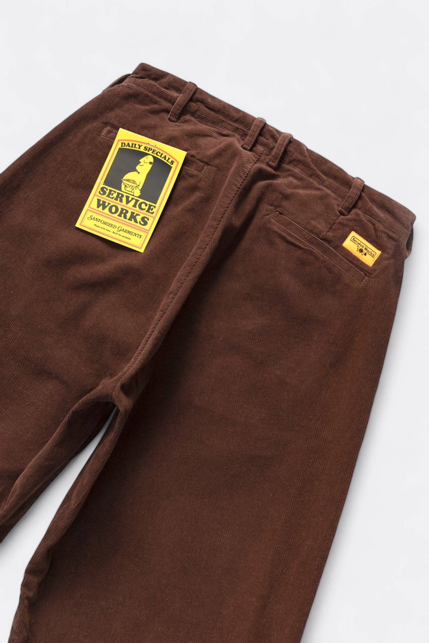 Pantalon velours côtelé Service Works - Corduroy Part Timer Pant (Brown)