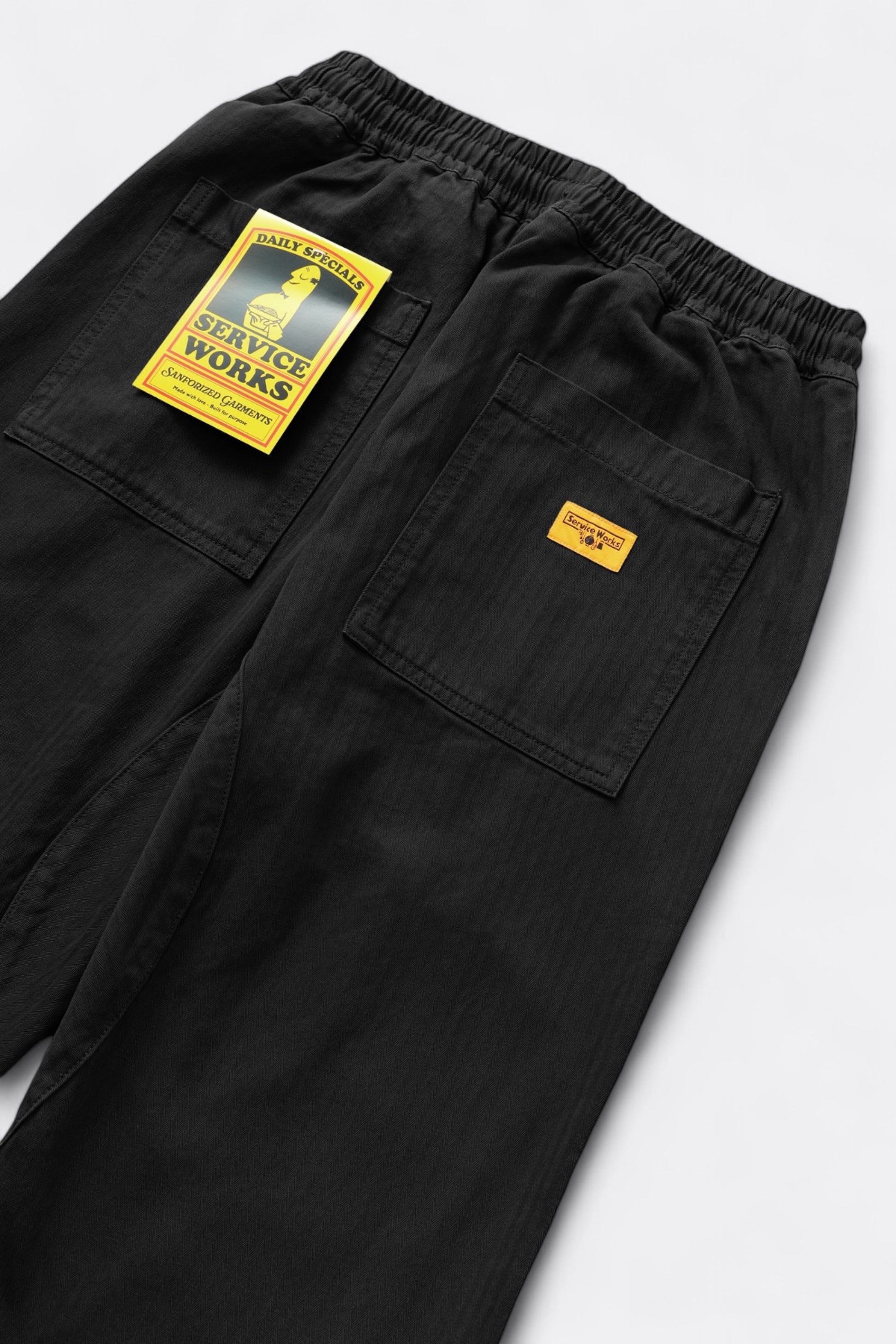 Pantalon Service Works - Herringbone Chef Pants (Black)