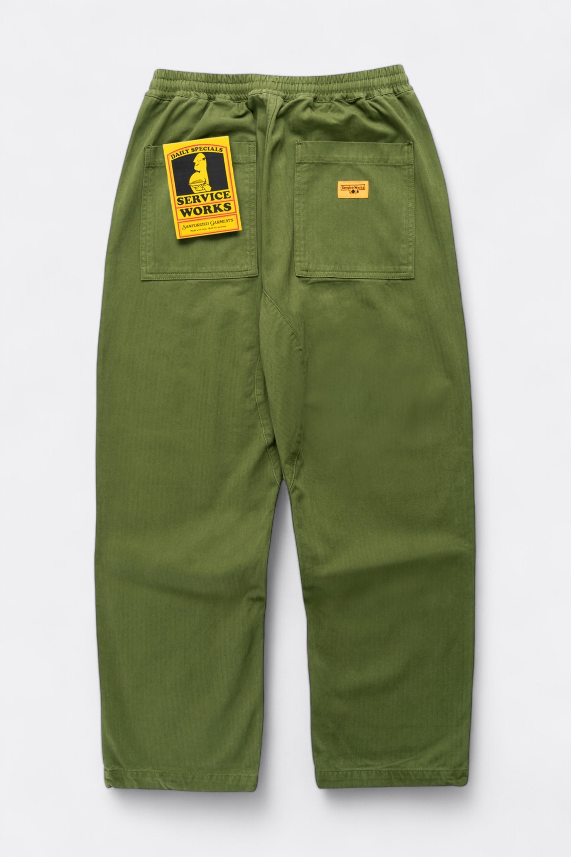 Pantalon Service Works - Herringbone Chef Pants (Pesto)