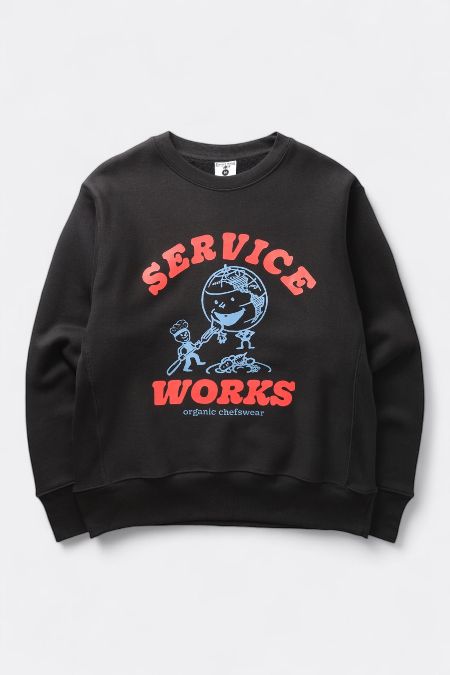 Sweatshirt Service Works - Organic Chefswear Crewneck (Black)