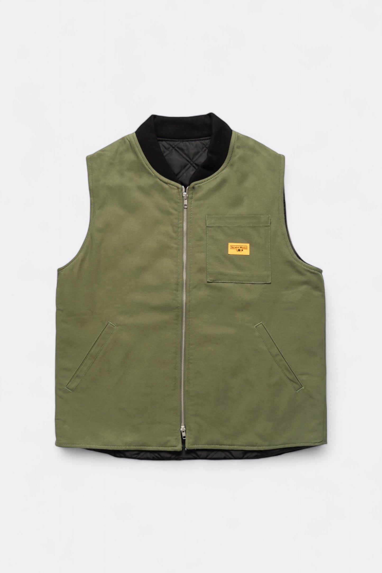 Gilet Service Works - Padded Work Vest Jacket (Olive)