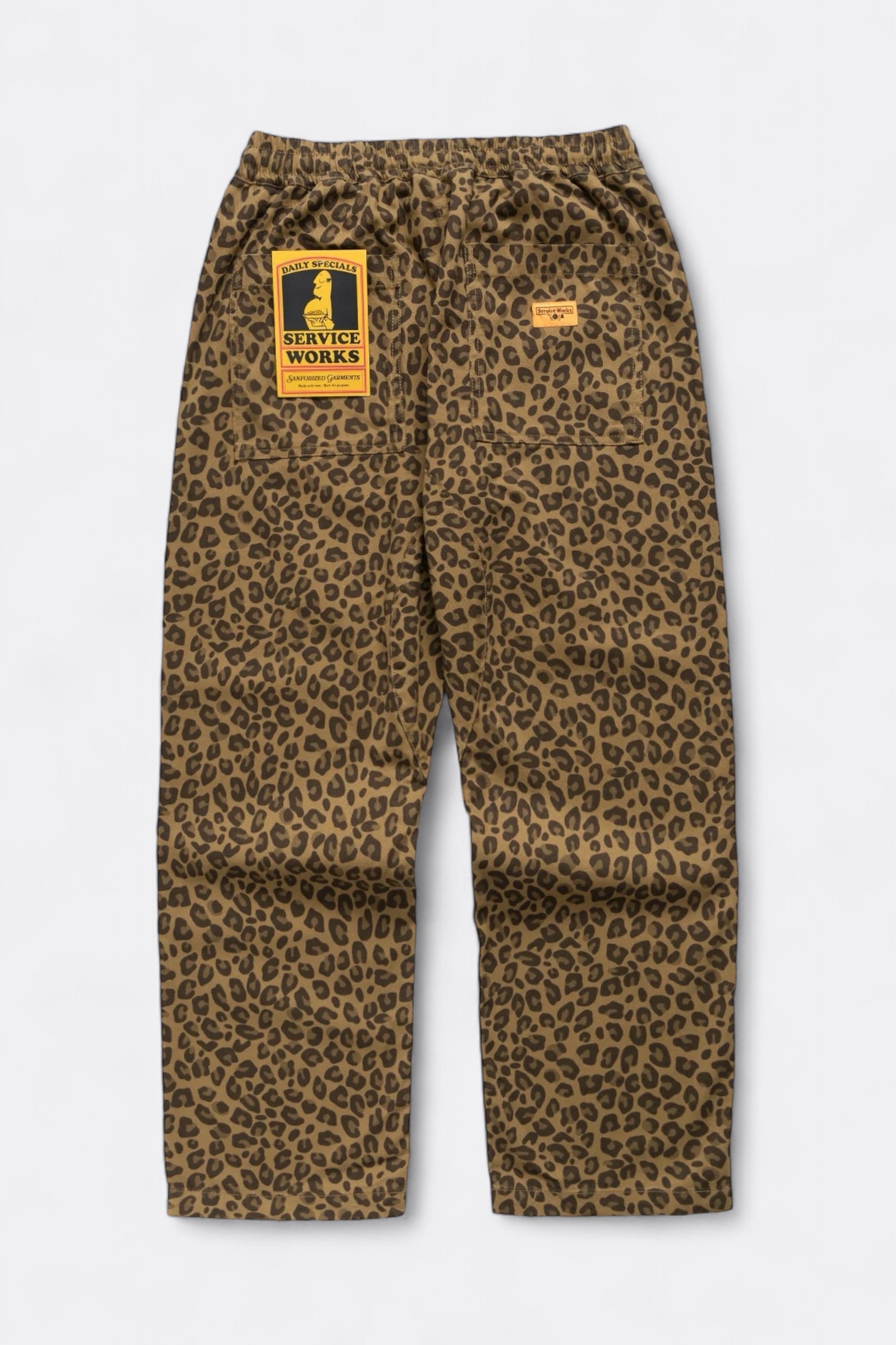 Pantalon SERVICE WORKS - Patterned Chef Pants (Brown Leopard)