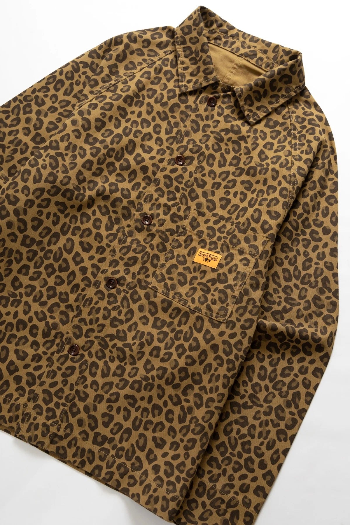 Veste SERVICE WORKS - Patterned Front Of House Jacket (Brown Leopard)