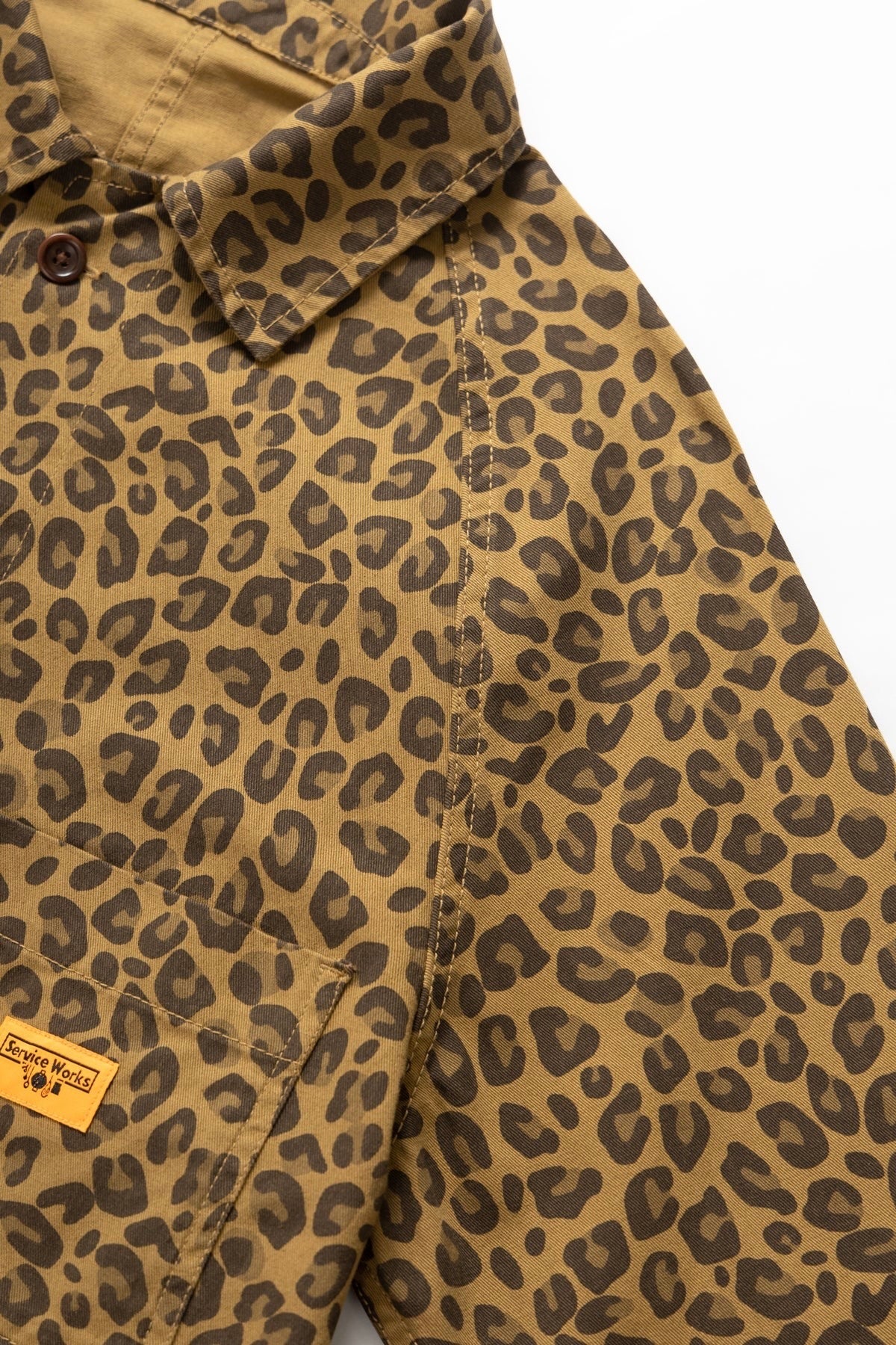 Veste SERVICE WORKS - Patterned Front Of House Jacket (Brown Leopard)