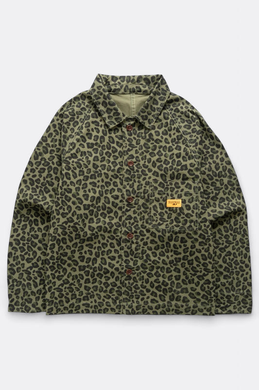 Veste SERVICE WORKS - Patterned Front Of House Jacket (Green Leopard)