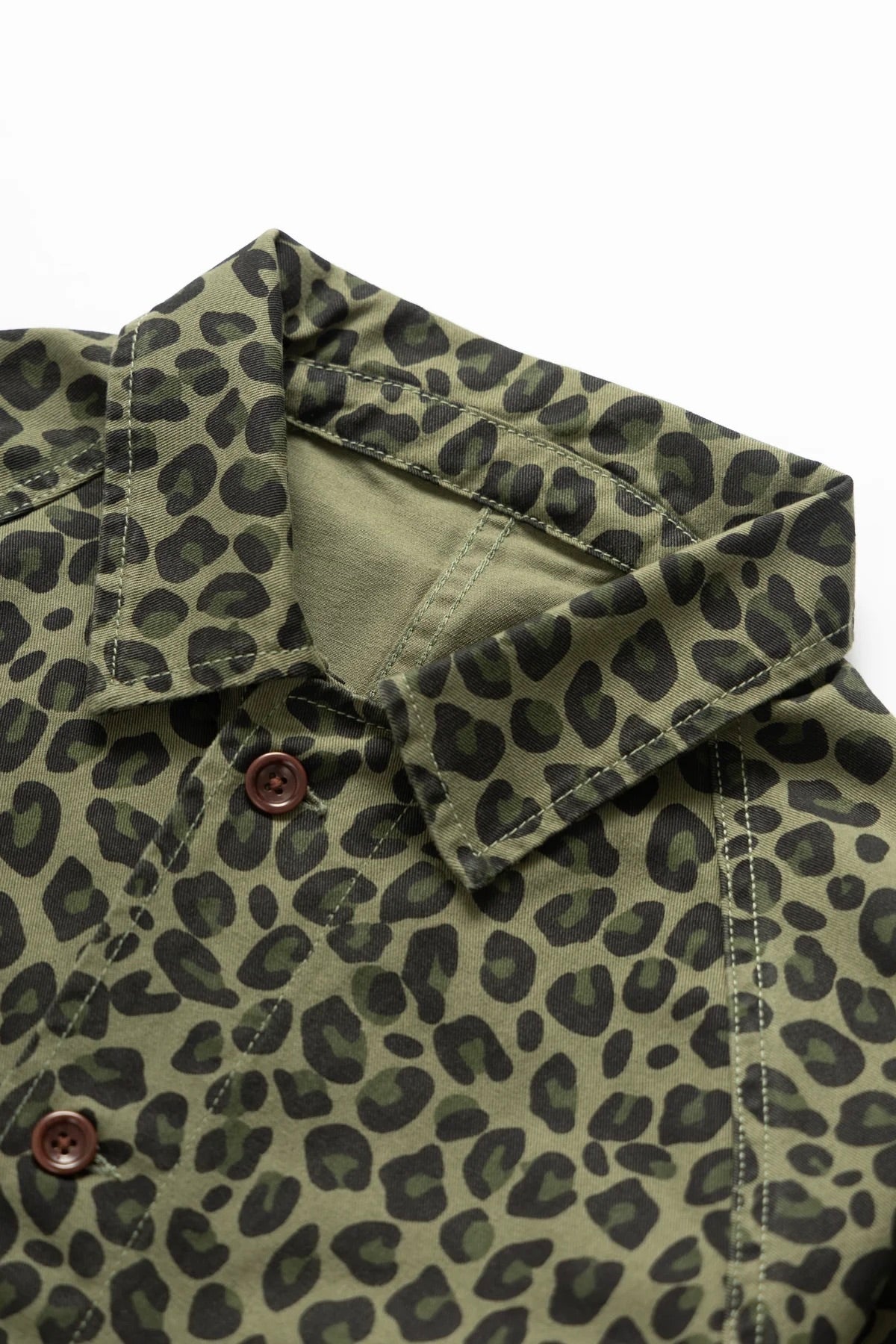 Veste SERVICE WORKS - Patterned Front Of House Jacket (Green Leopard)