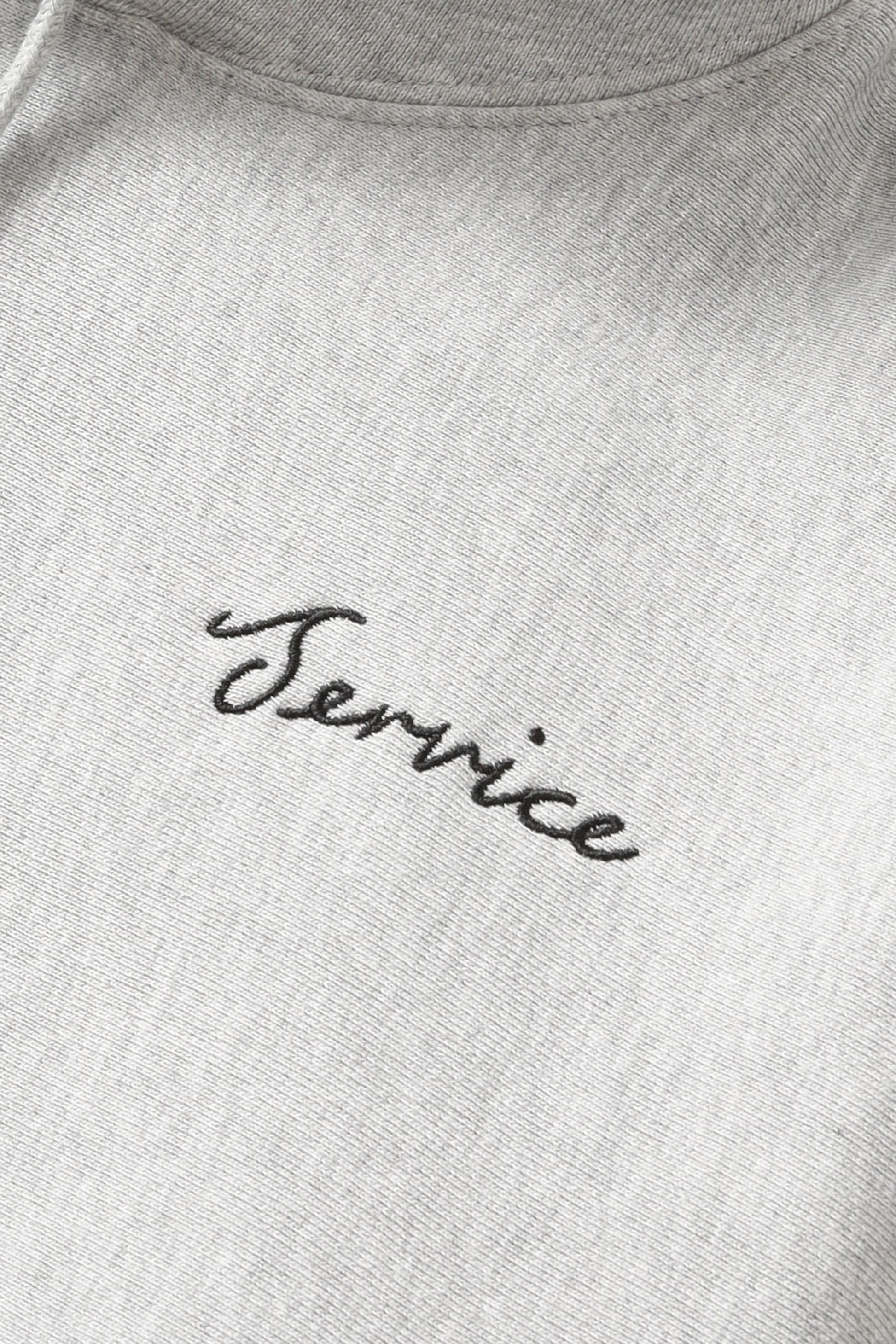 Sweatshirt à Capuche Service Works - Script Logo Hoodie (Marl Grey)