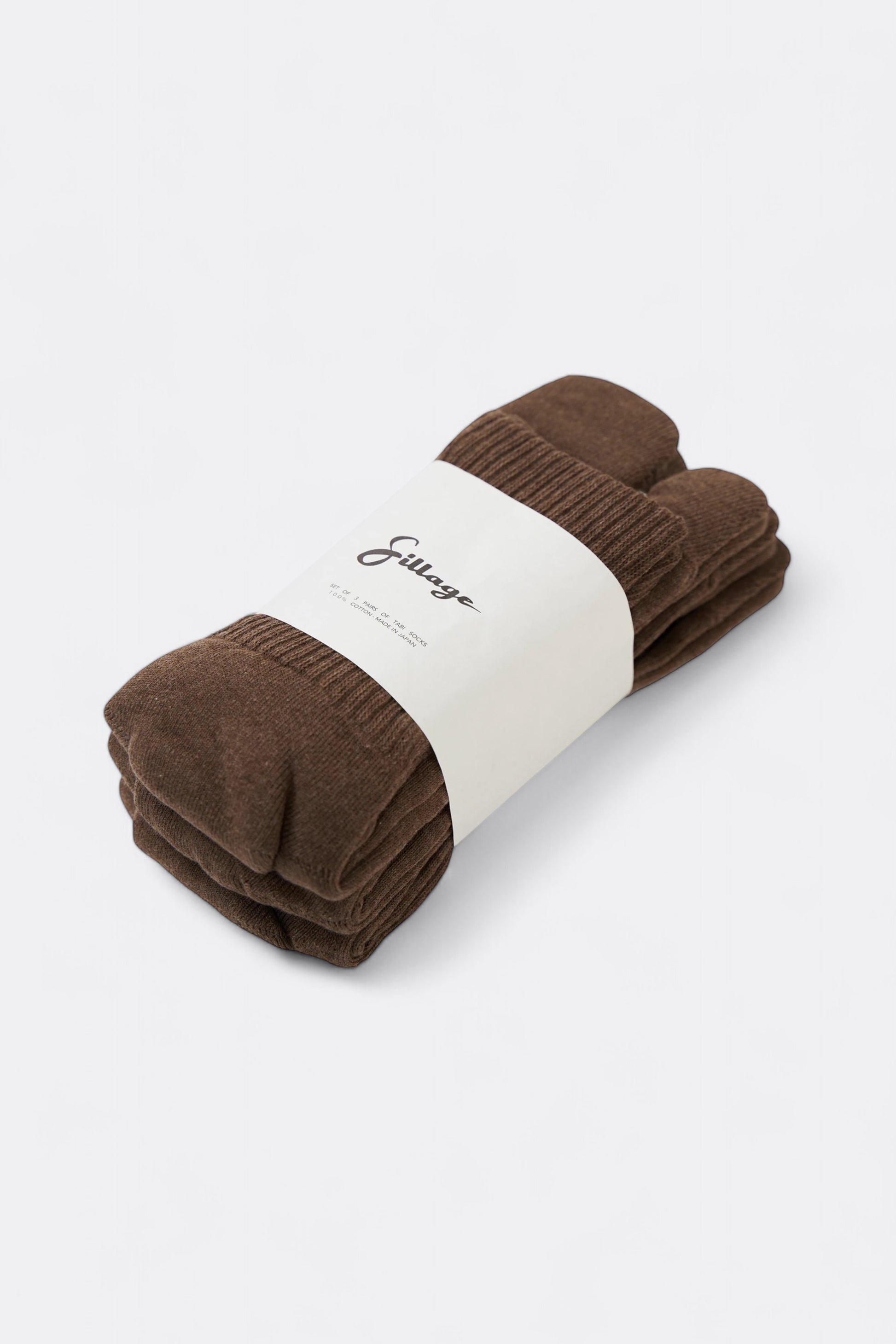 Chaussettes SILLAGE - Tabi Socks (Melange Brown)