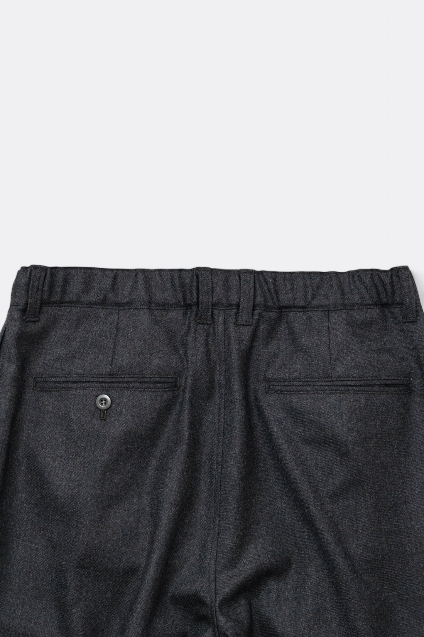 Pantalon en laine Still By Hand - Box Pleat Wool Pants (Charcoal)