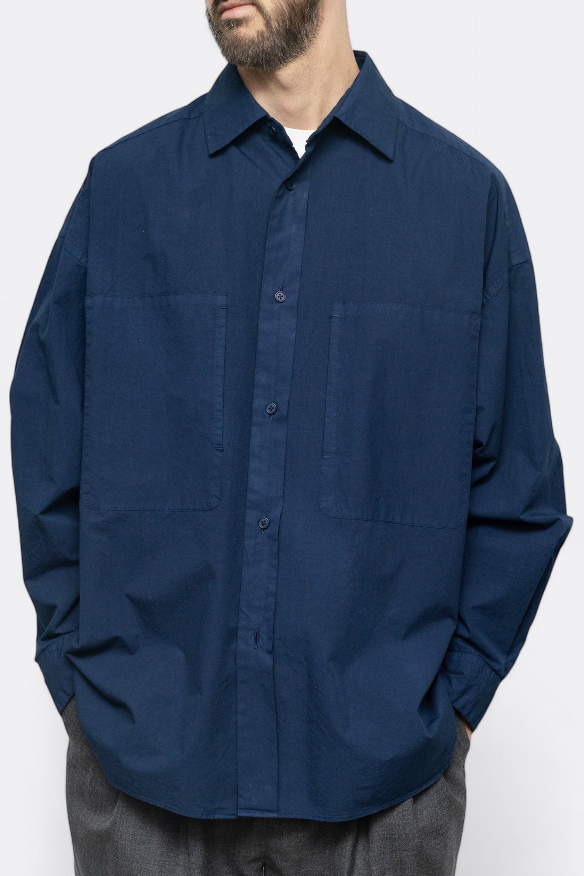 Chemise Still By Hand - Garment-Dye Over Shirt (Ecru)