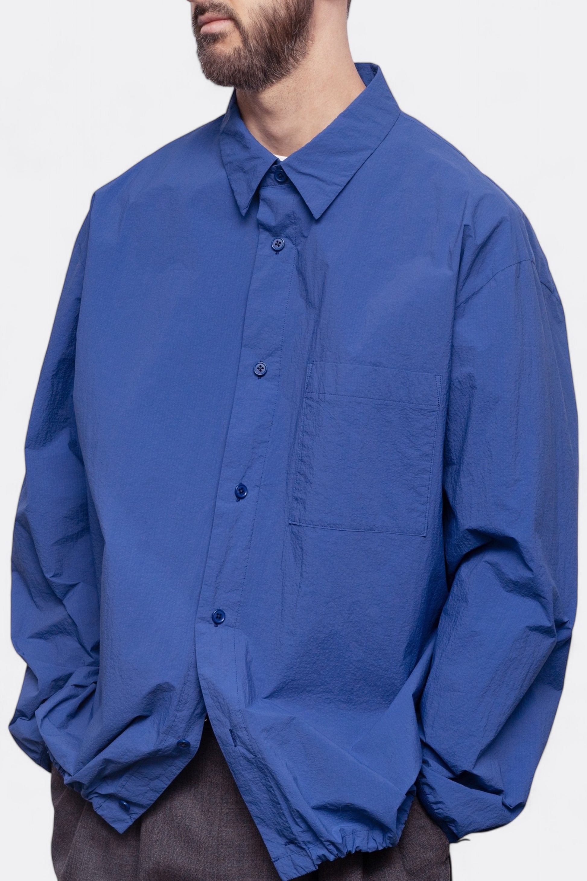 Veste Still By Hand - Garment-Dye Shirt Blouson (Brick)