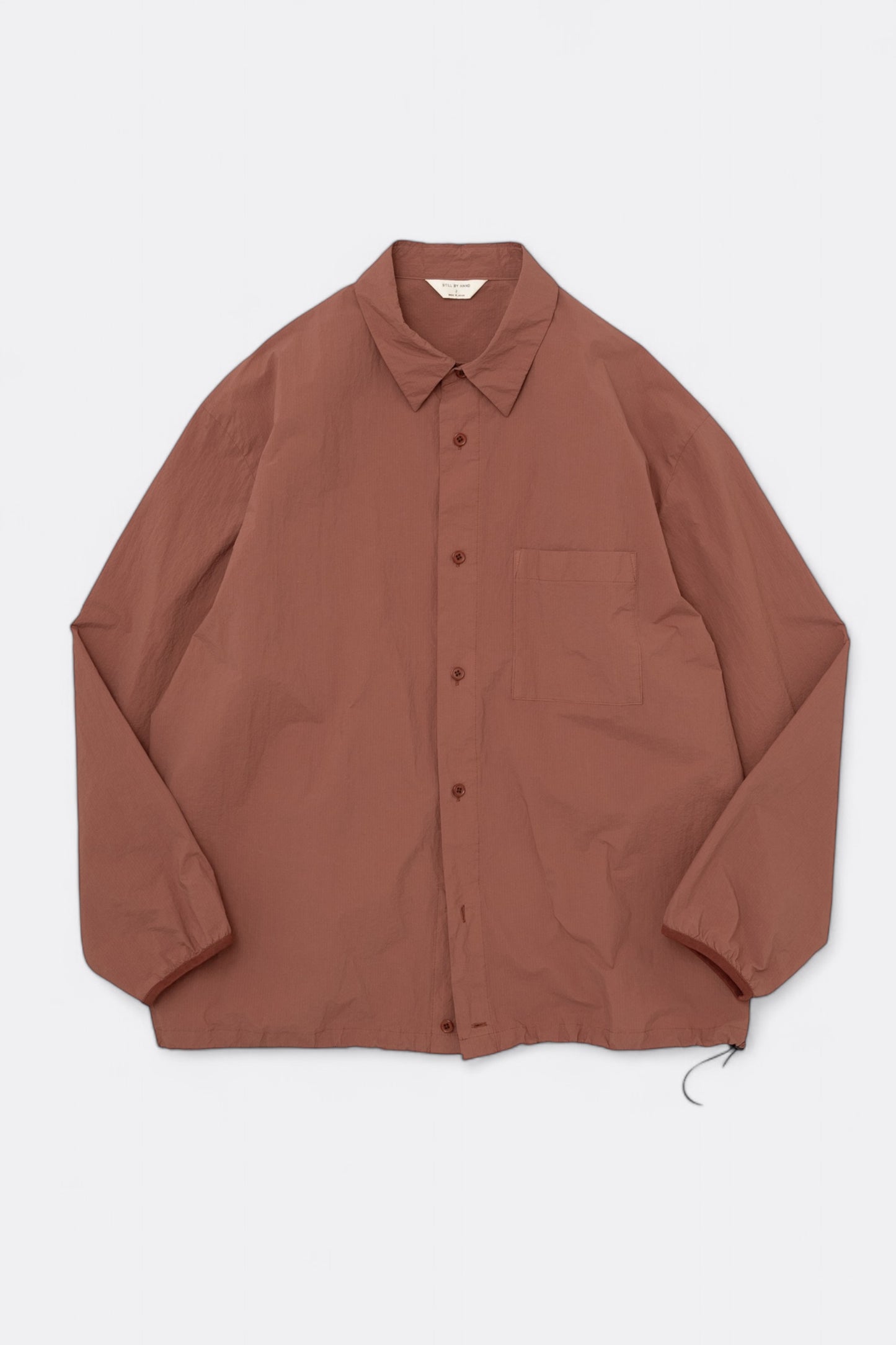 Veste Still By Hand - Garment-Dye Shirt Blouson (Brick)