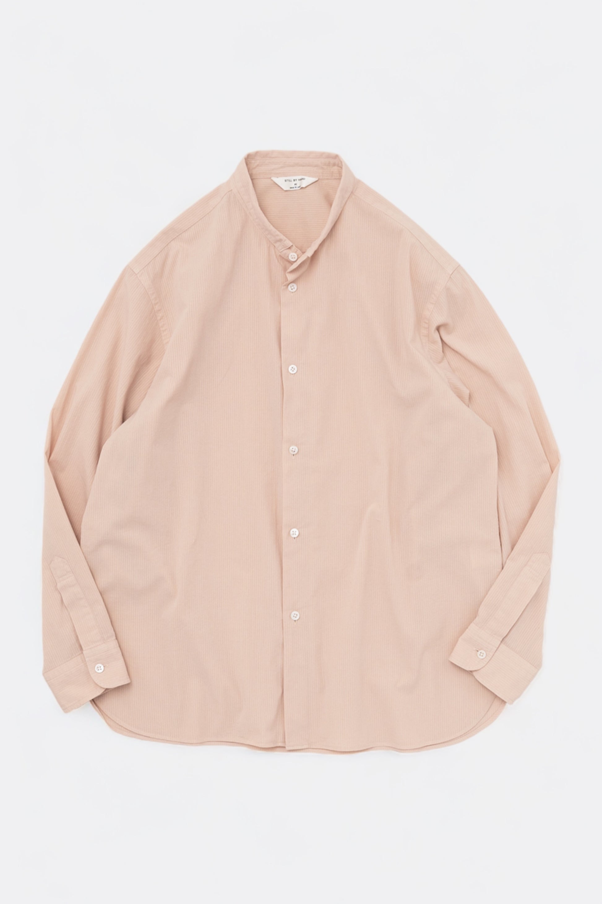 Chemise Still By Hand - Narrow Collar Shirt (Pink Beige)