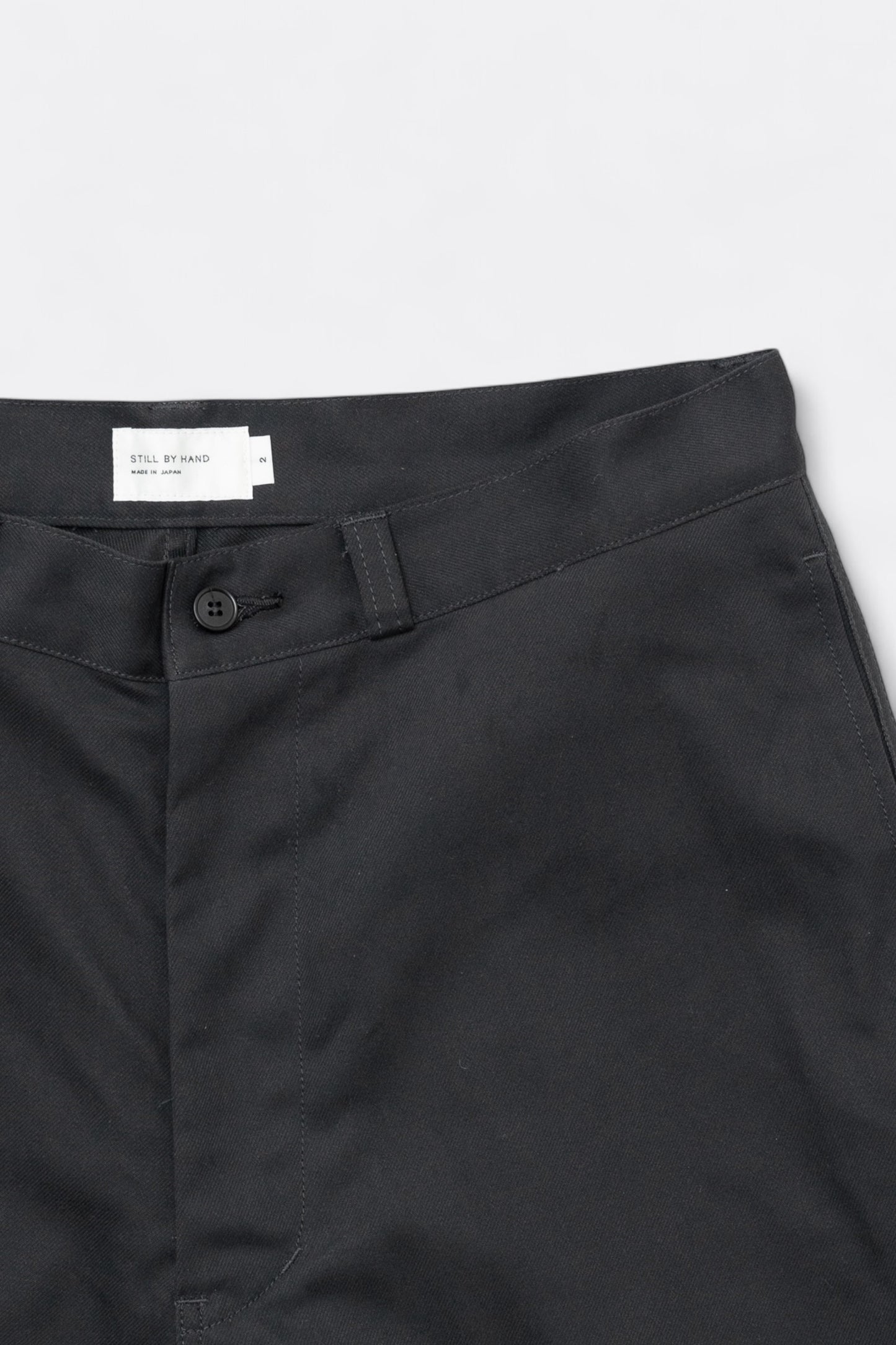 Pantalon Still By Hand - Peach Skin Wide Pants (Charcoal)