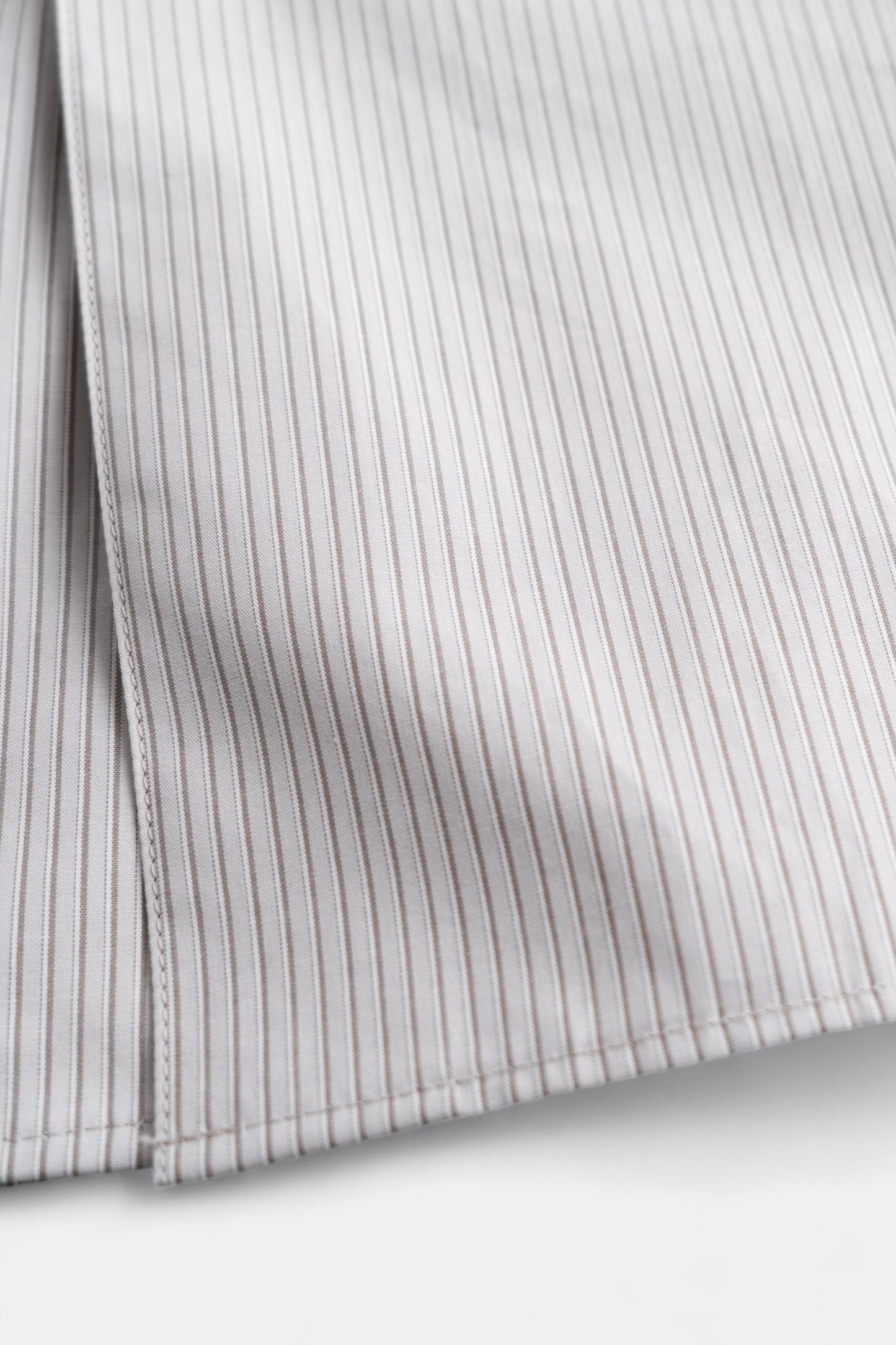 Chemise Still By Hand - Regular Collar Shirt (Grey Stripe)