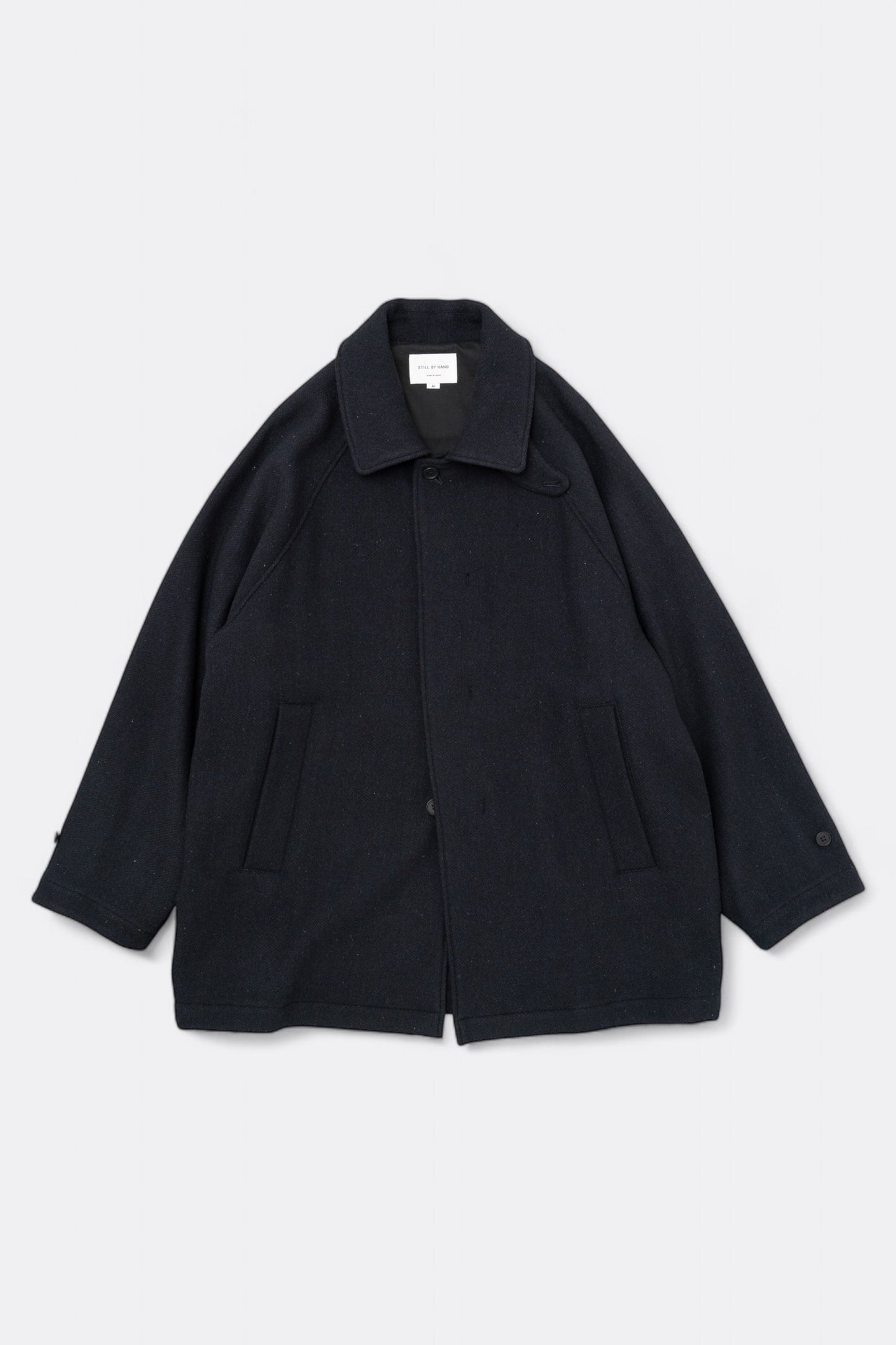 Manteau Still By Hand - Wool / Nylon Half Coat (Navy)