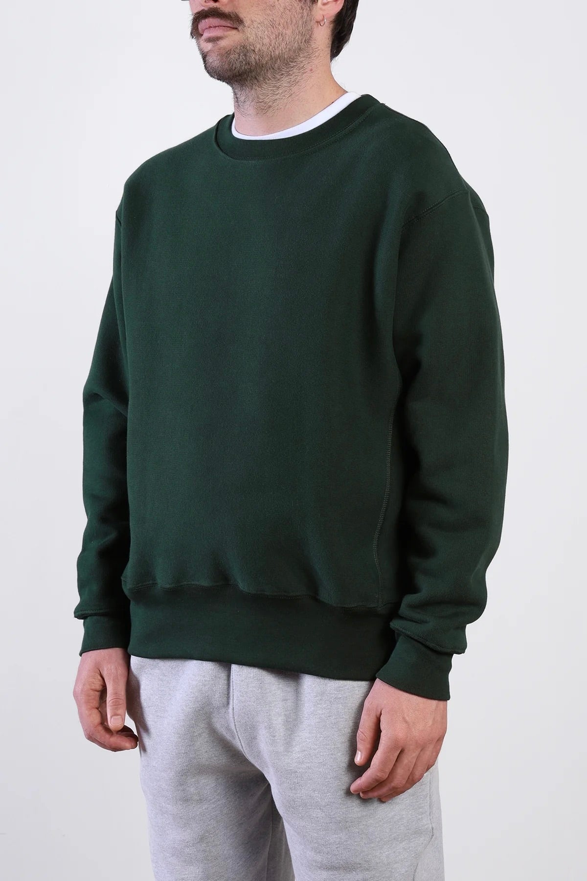 Sweatshirt POWER GOODS - Super Weight Crewneck (Forest Green)