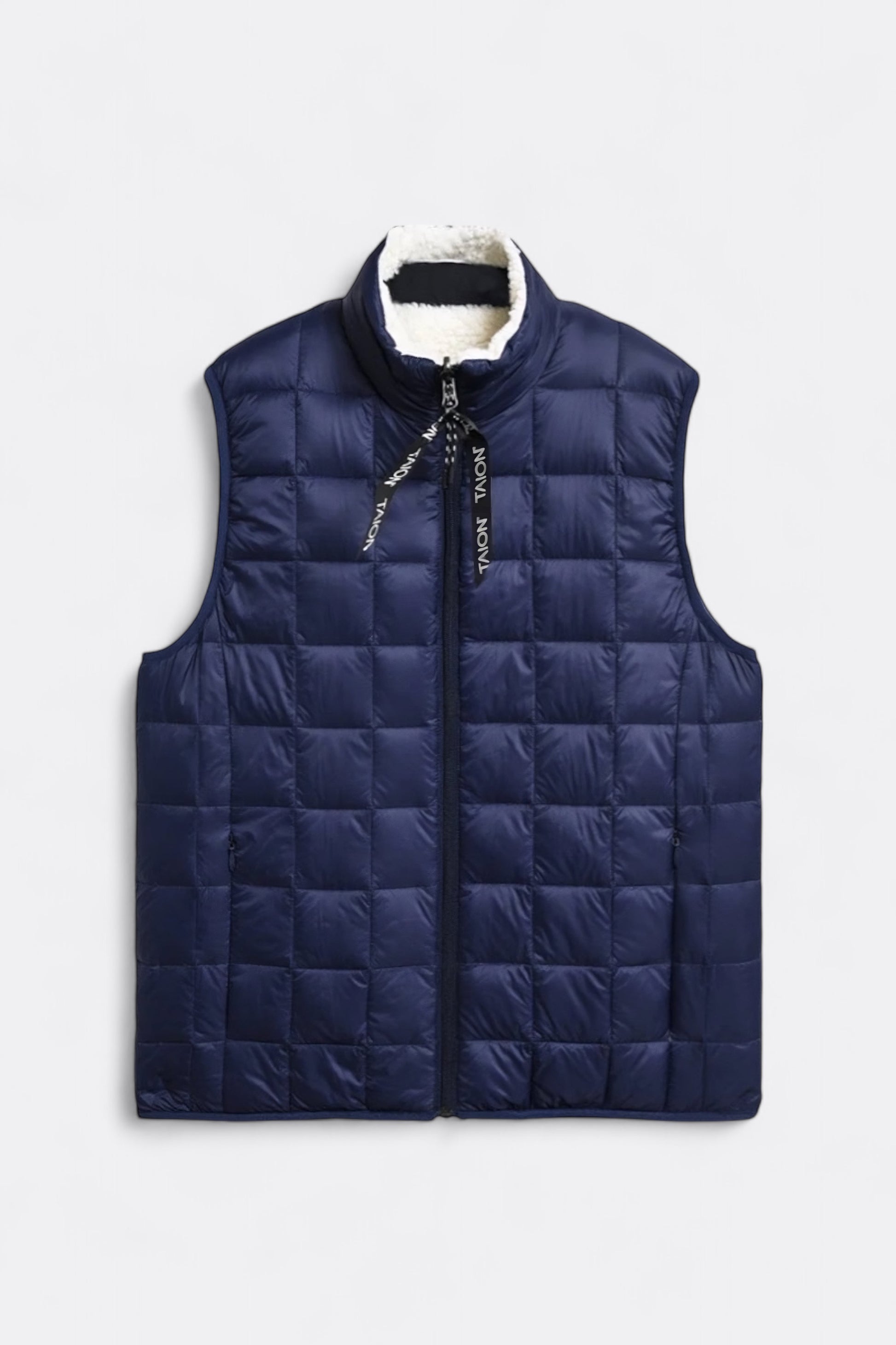 Veste Gilet Reversible Taion - Down × Boa Reversible Down Vest (Navy / Ivory)