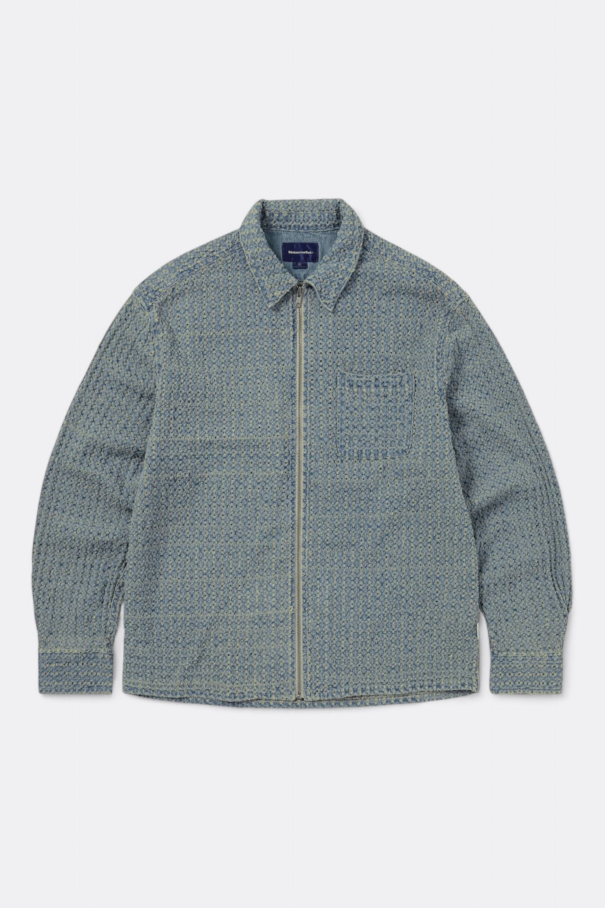 Chemise thisisneverthat - Damaged Denim Shirt (Washed Blue)