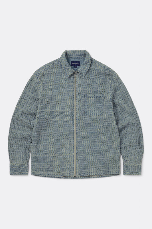 Chemise thisisneverthat - Damaged Denim Shirt (Washed Blue)