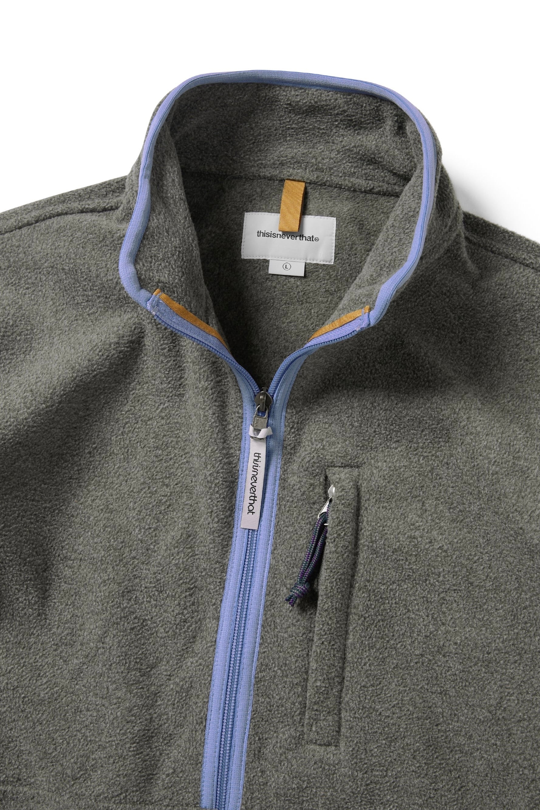 Polaire thisisneverthat - Half Zip Fleece Pullover (Grey)