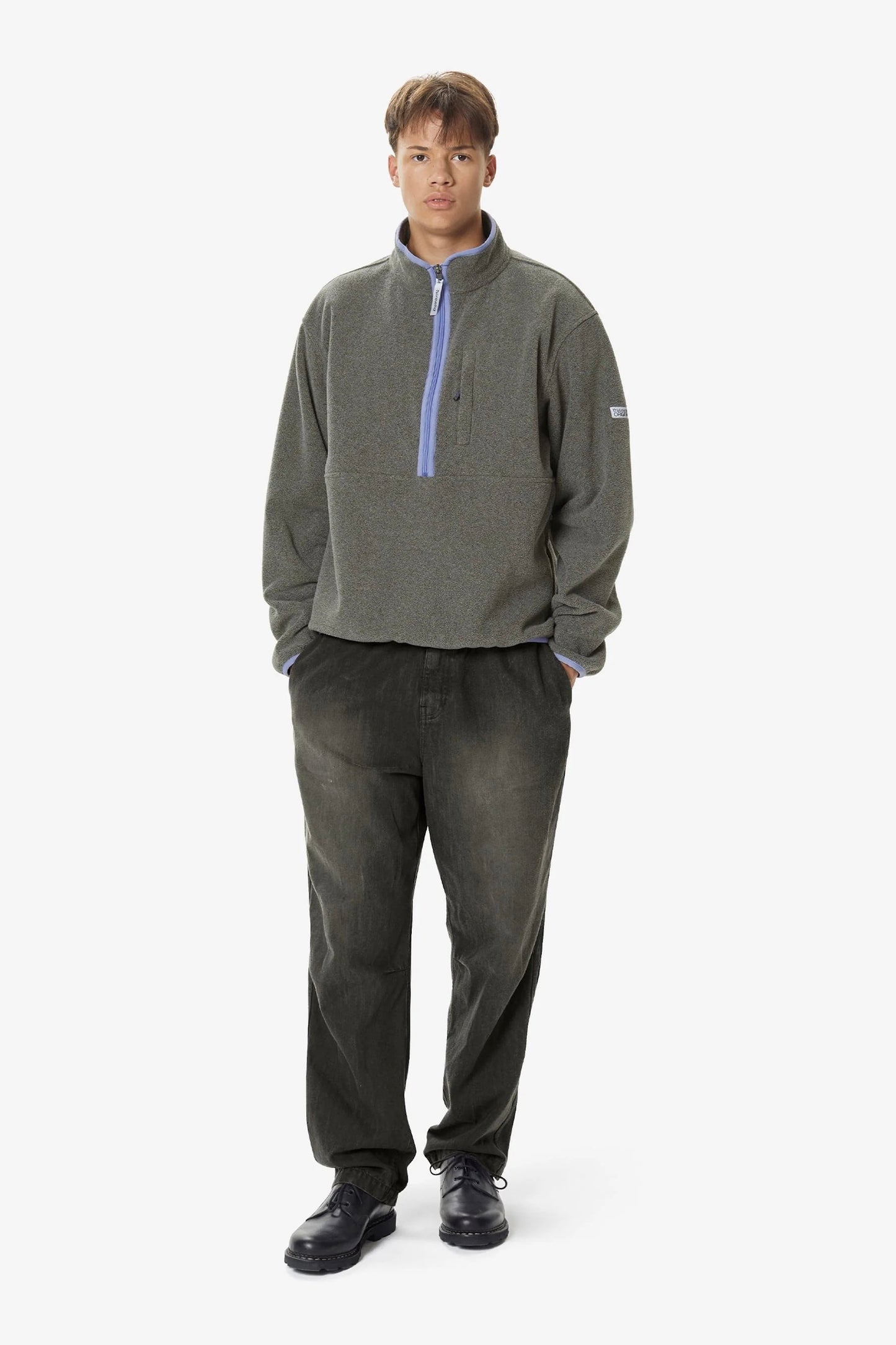 Polaire thisisneverthat - Half Zip Fleece Pullover (Grey)