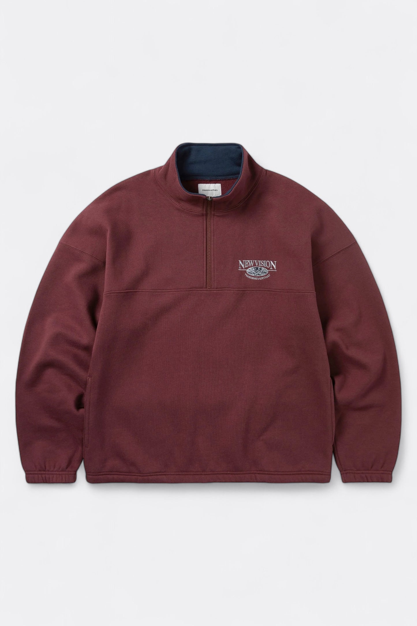 Half Zip Sweatshirt (Burgundy) 